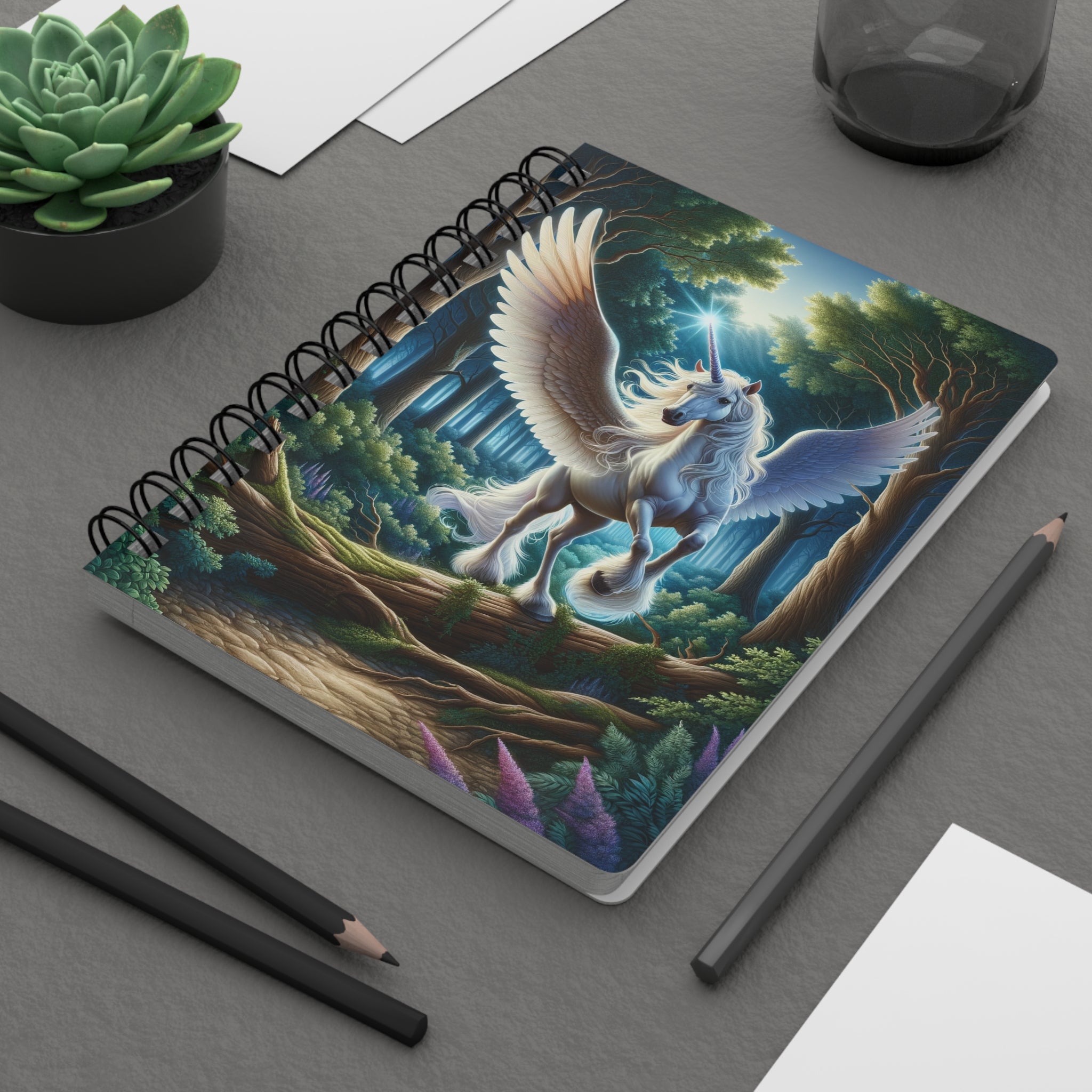 Unicorn 2 - Spiral Notebook