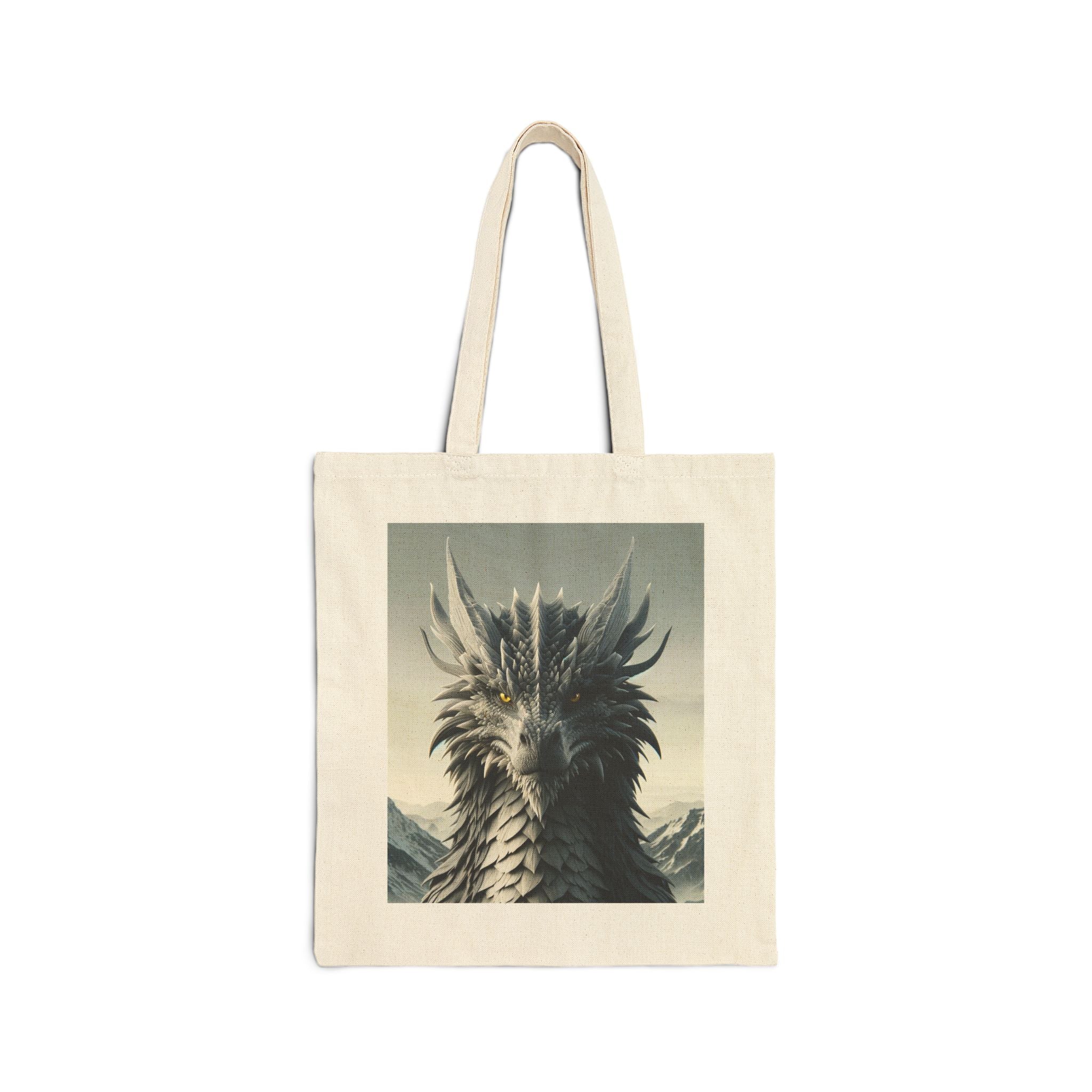 Majestic Dragon - Cotton Canvas Tote Bag