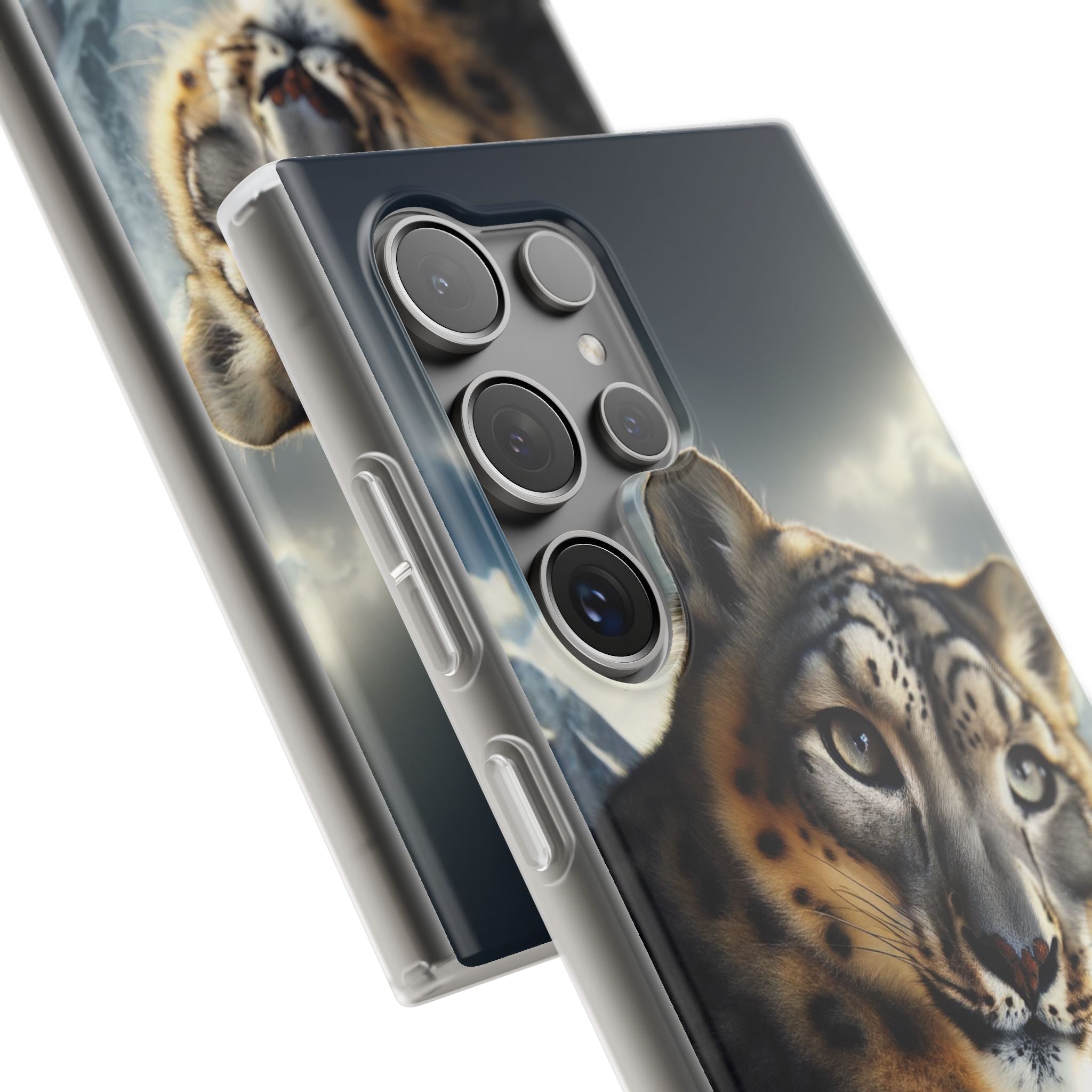 Curious Snow leopard - Flexi Case (Samsung only)