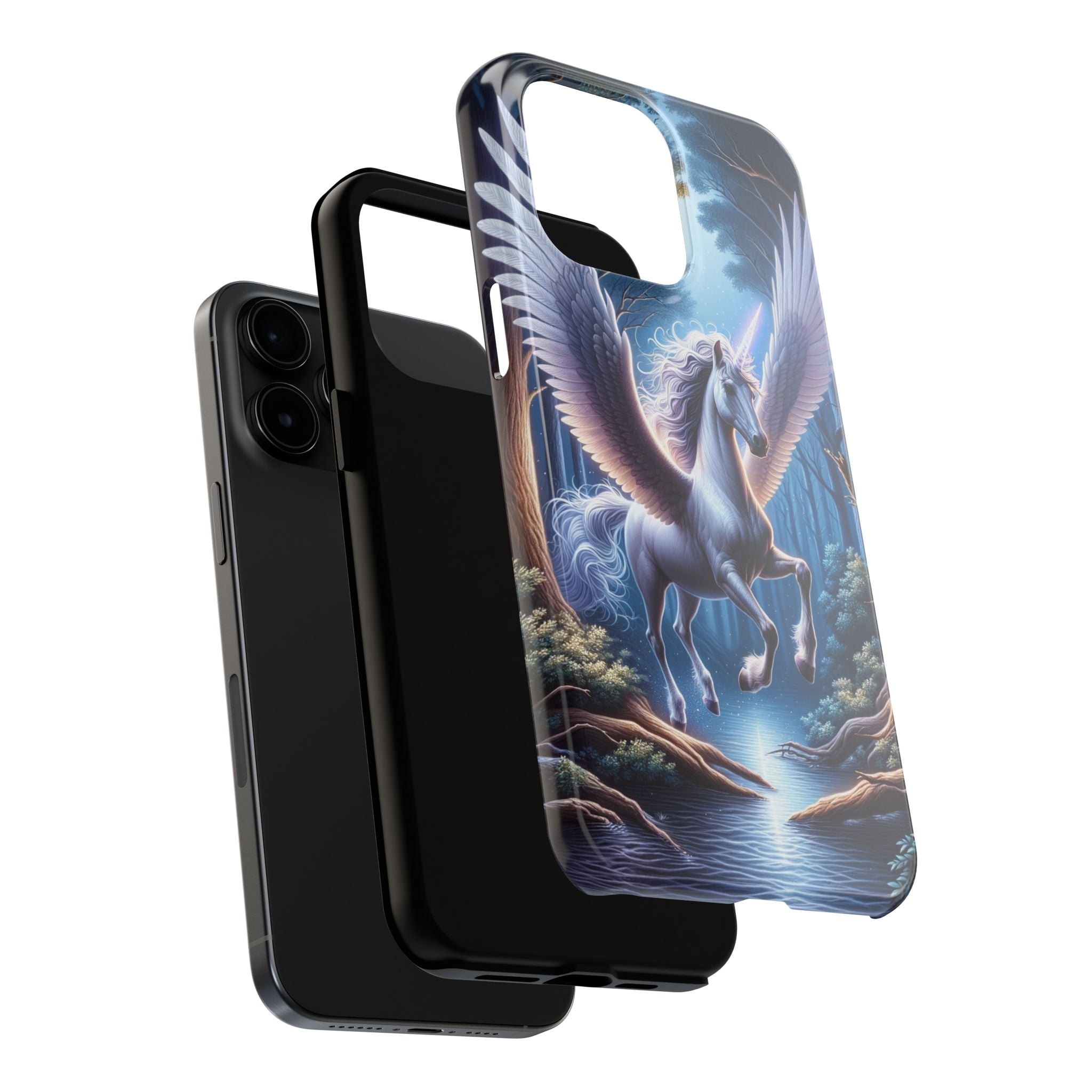 Phone Case - Unicorn Landing in Magical Forest