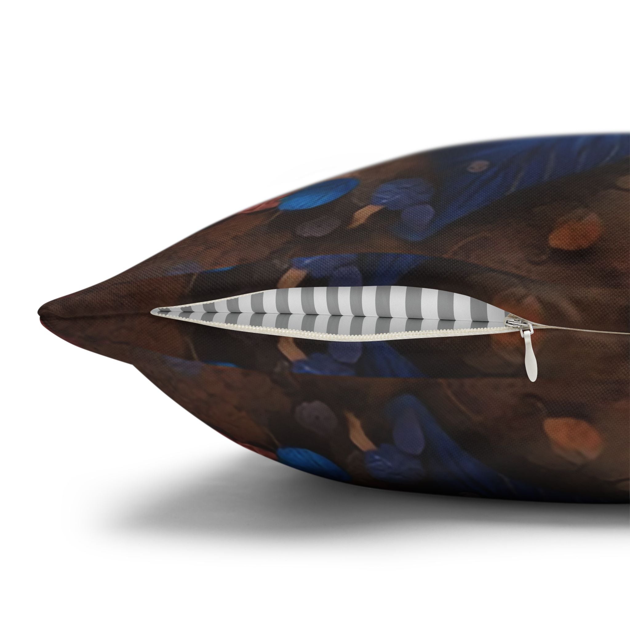 Pastel coloured magical Leaves - Polyester Square Pillowcase