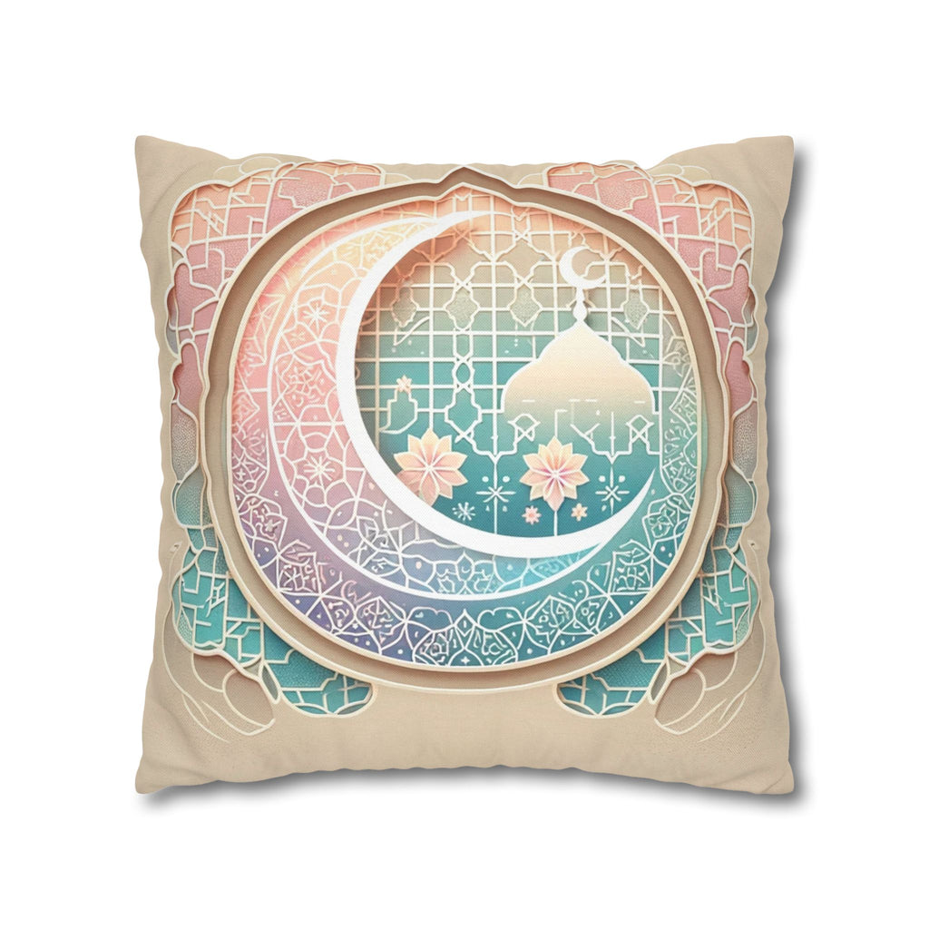 Islamic Art - peach coloured - Polyester Square Pillowcase