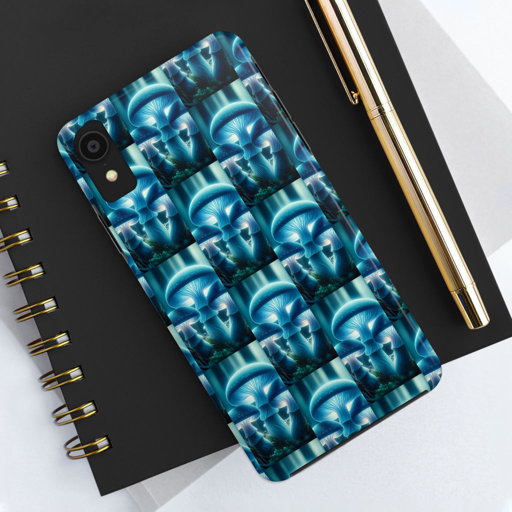 Blue Mushrooms - Tough Phone Case
