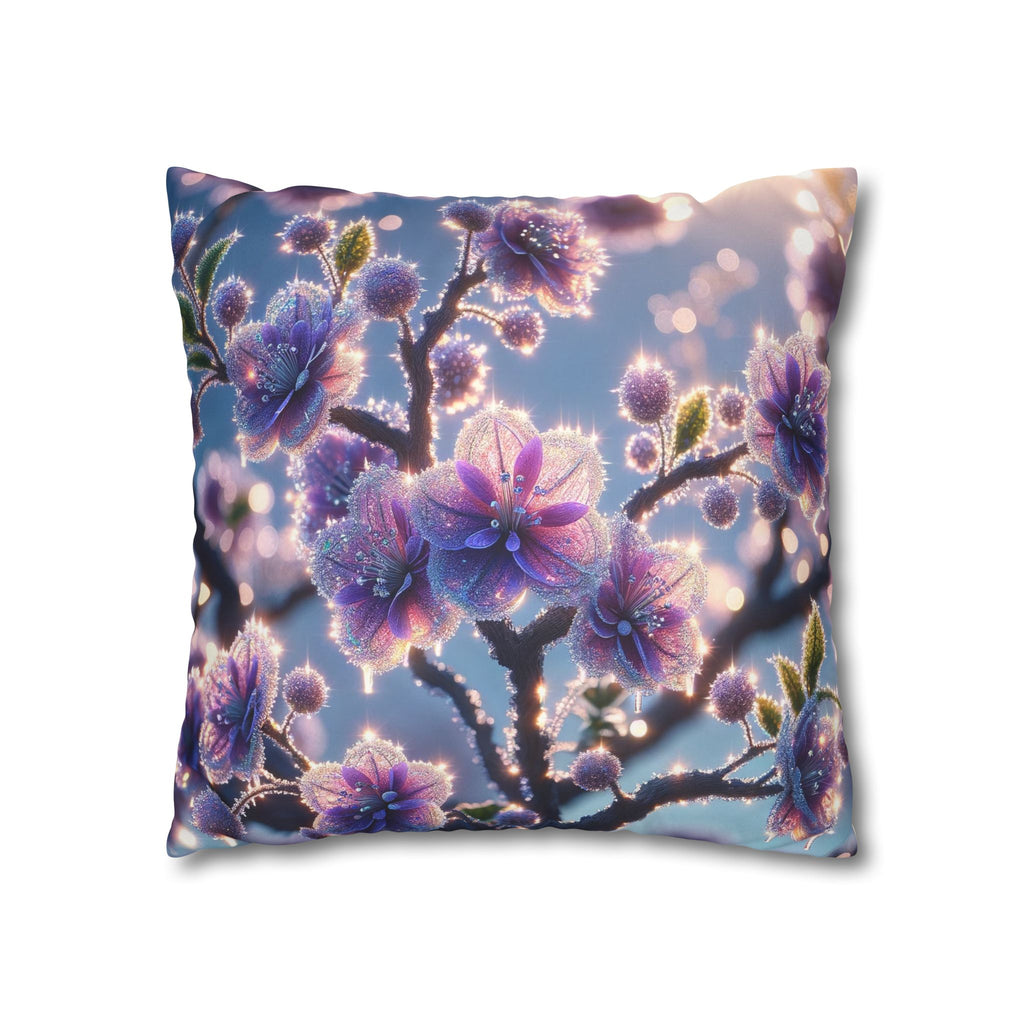 Purple flowers (in bright daylight) - Suede Square Pillowcase