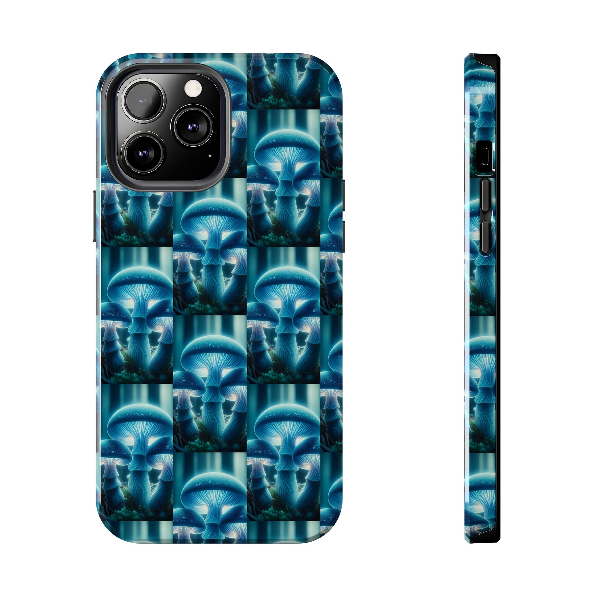 Blue Mushrooms - Tough Phone Case