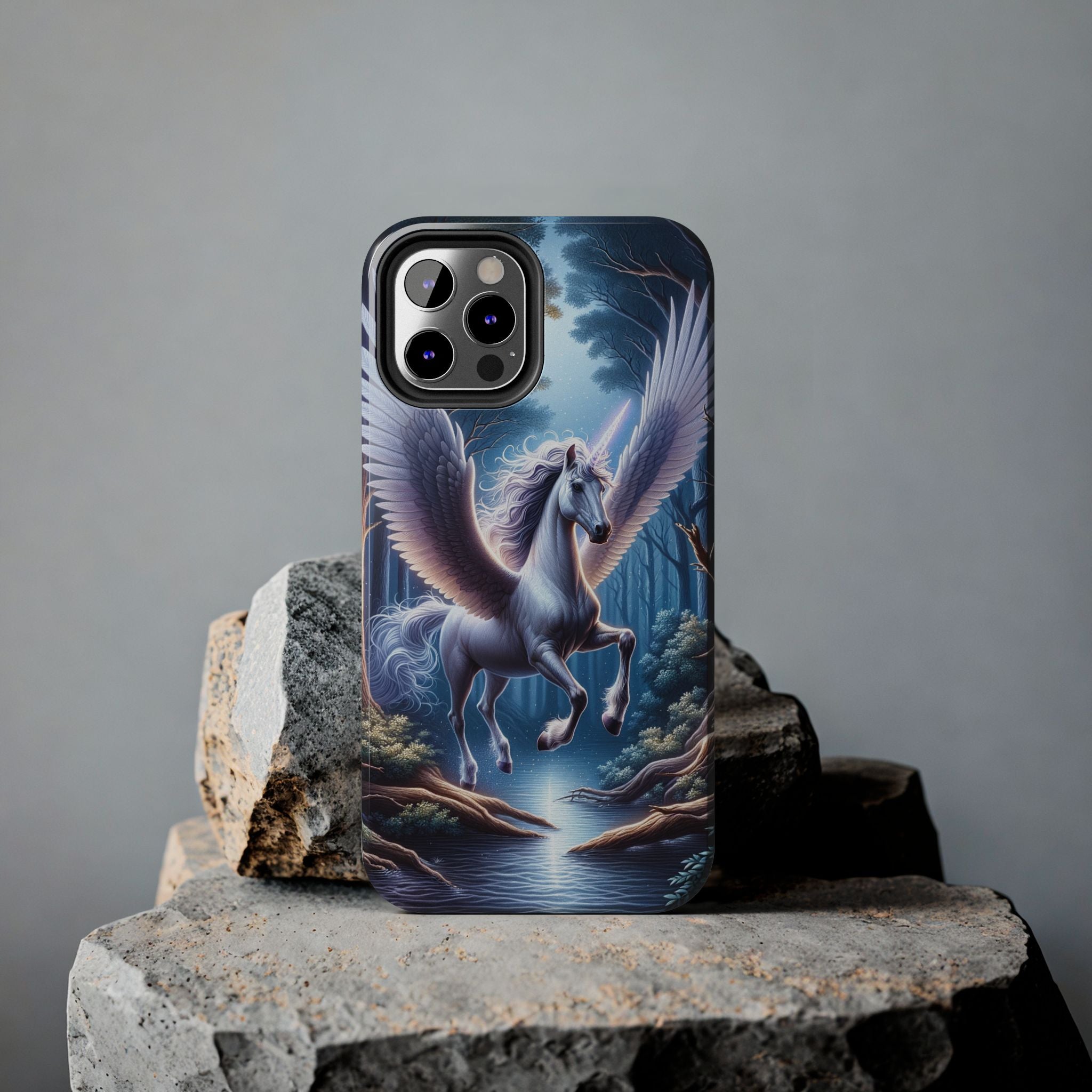 Phone Case - Unicorn Landing in Magical Forest