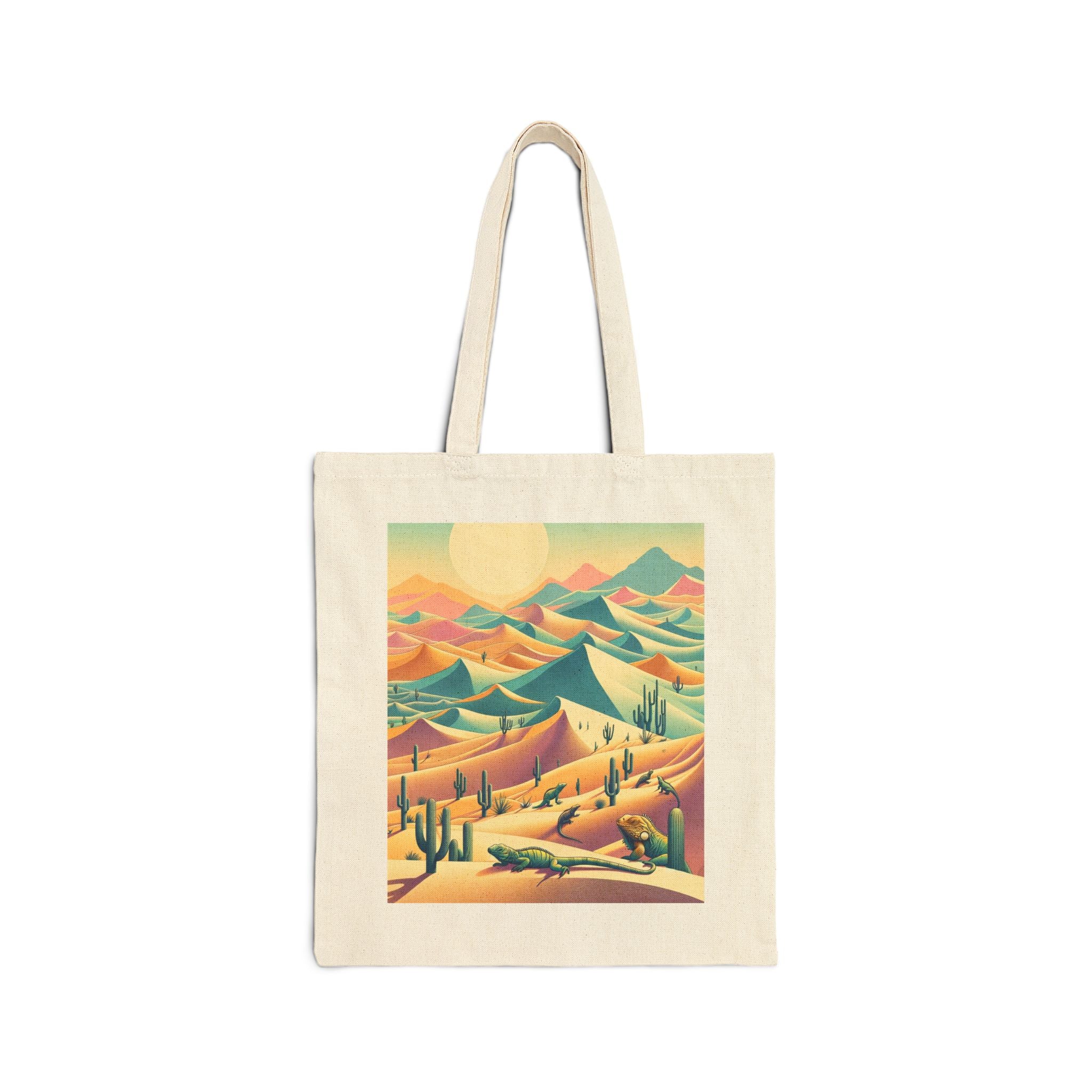 Desert Landscape - Cotton Canvas Tote Bag