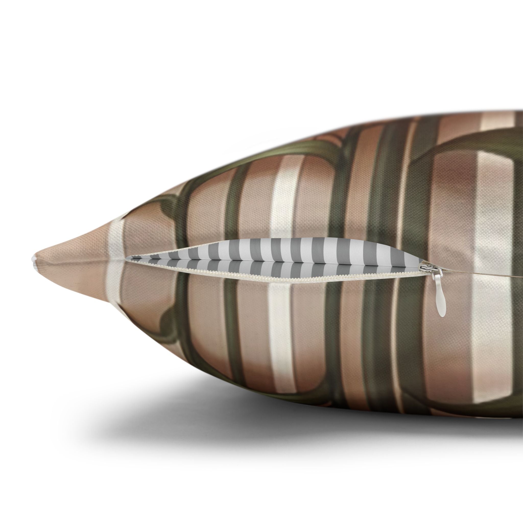 Colourful Lilies in line - Polyester Square Pillowcase