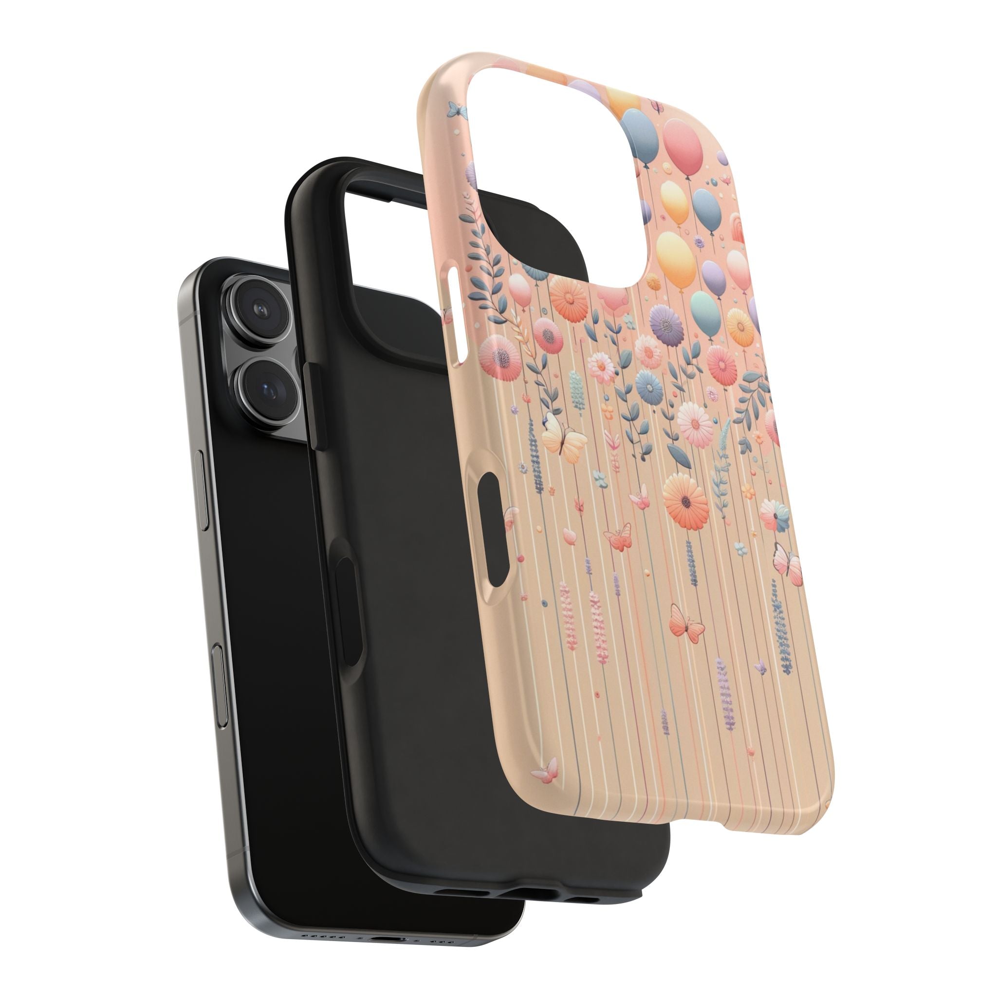 Balloons and flowers - Tough Phone Case