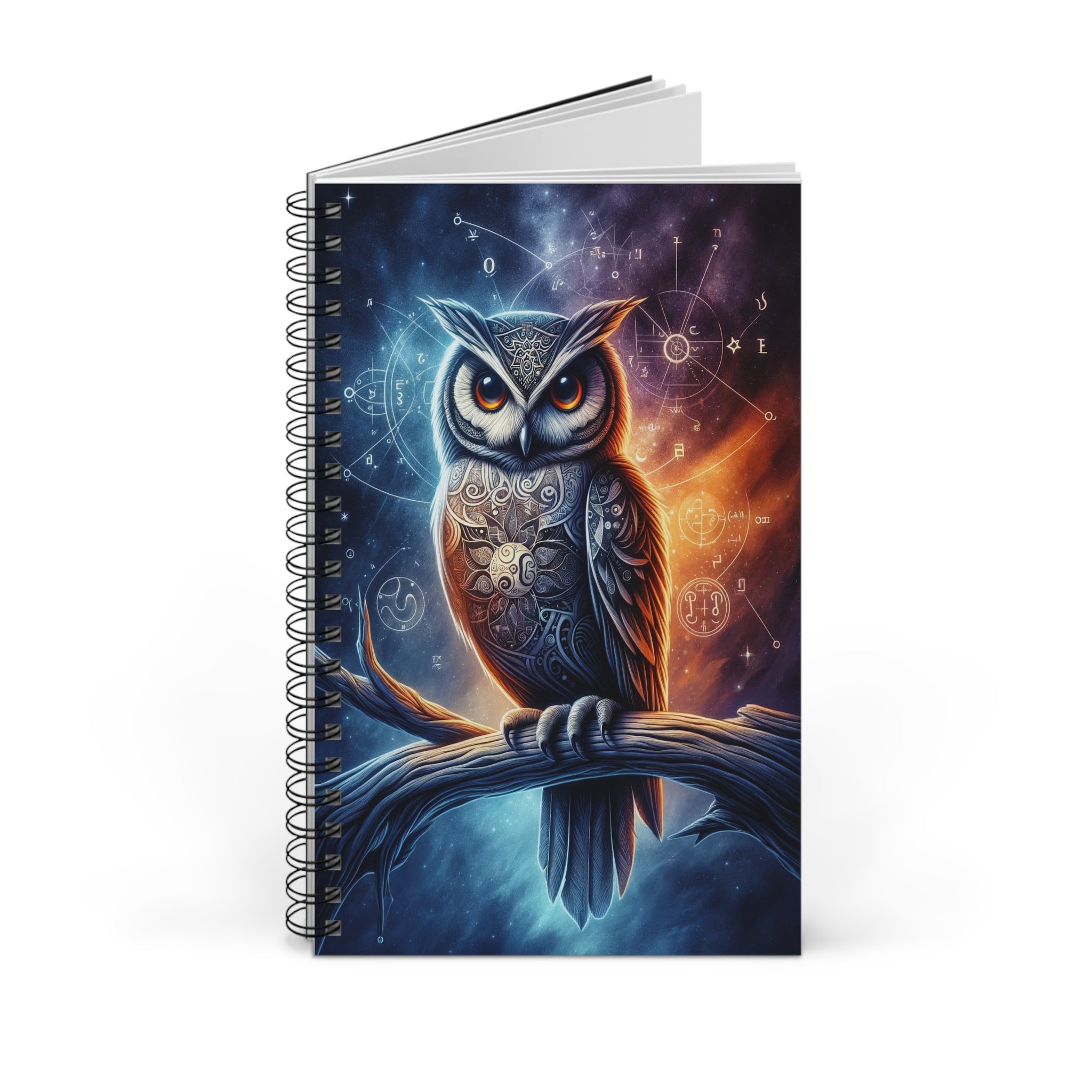 Purple Blue Owl- Spiral Journal (EU)