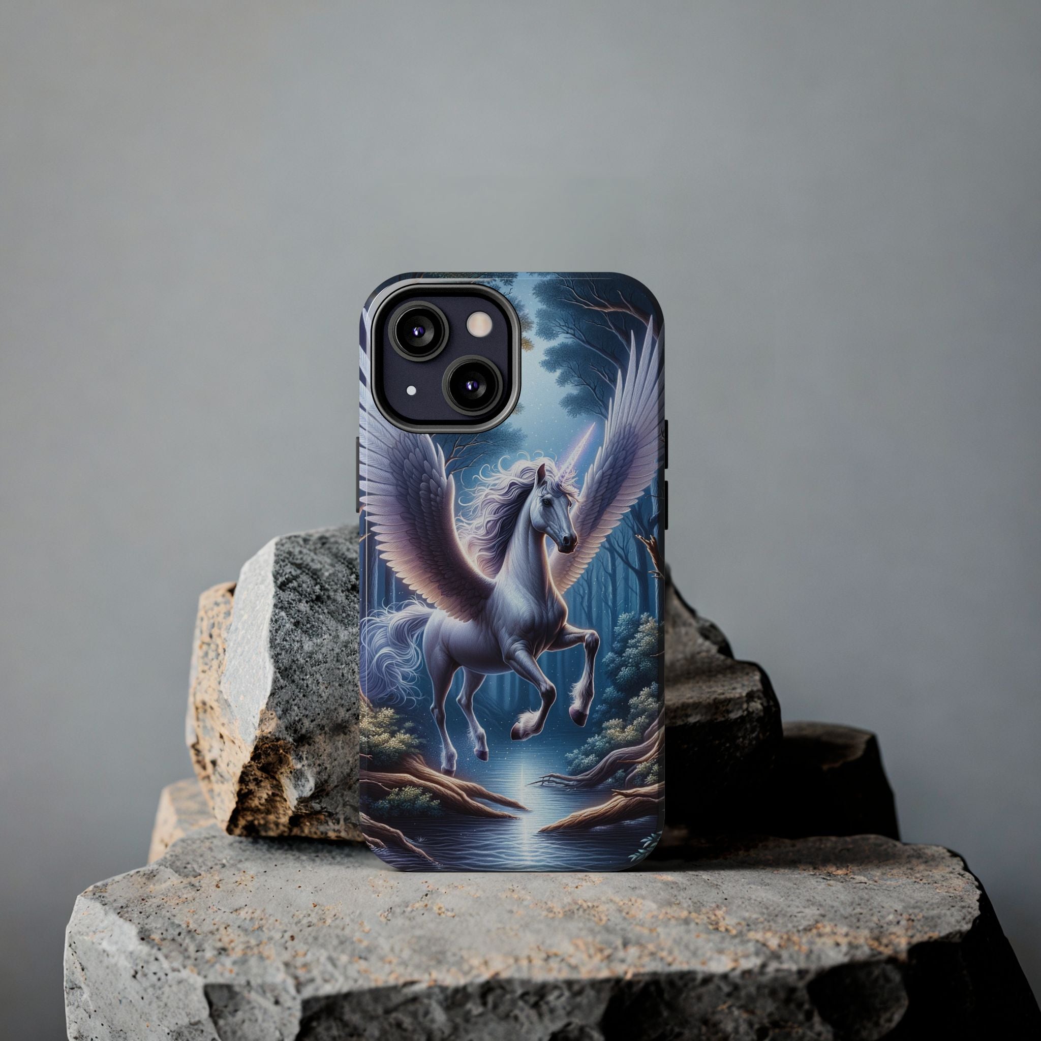 Phone Case - Unicorn Landing in Magical Forest