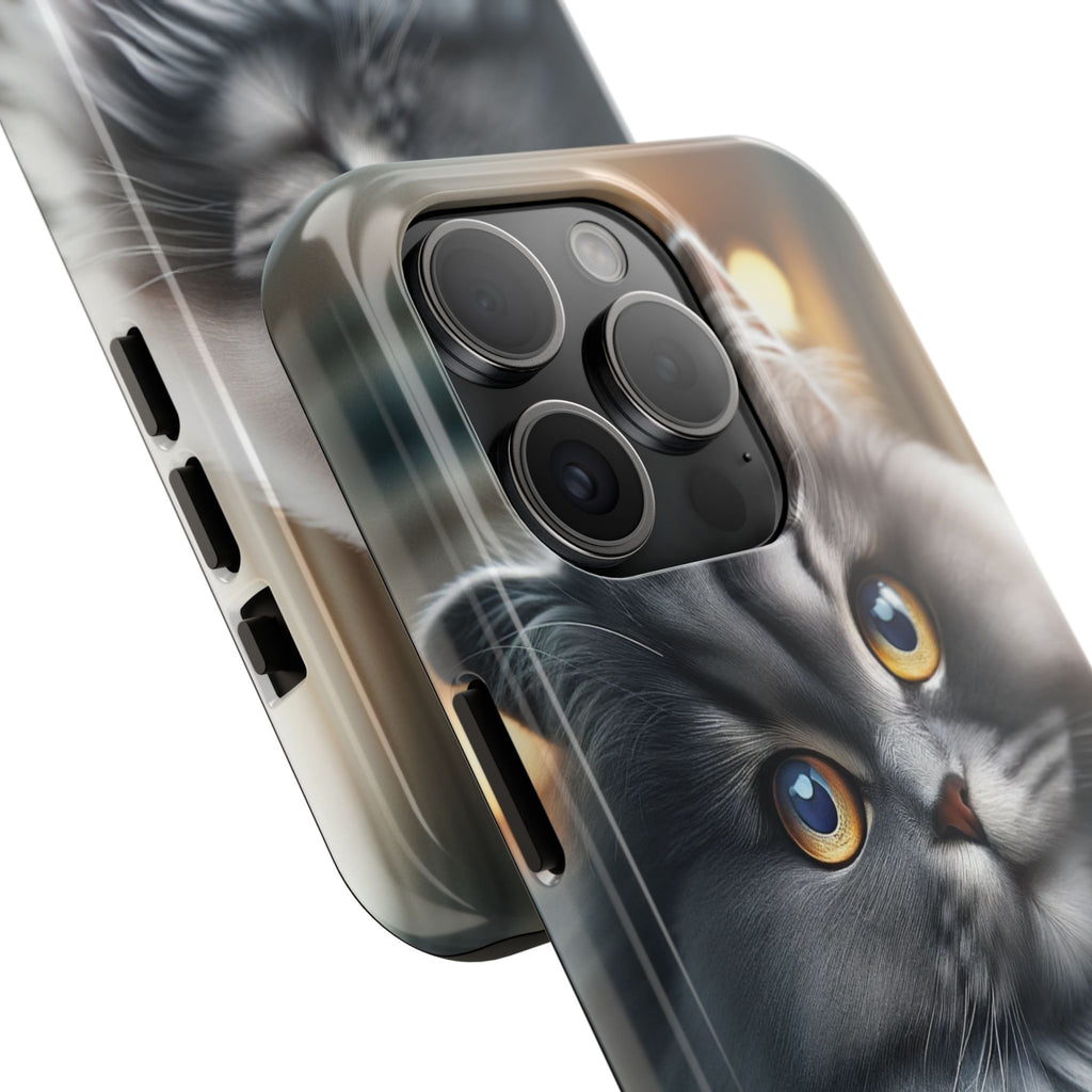 Grey cat - Tough Phone Case