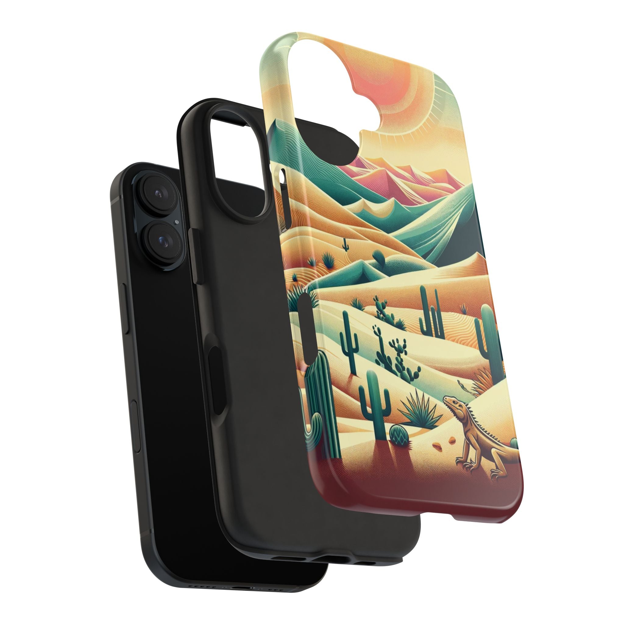 Iguana in the desert - Tough Phone Case