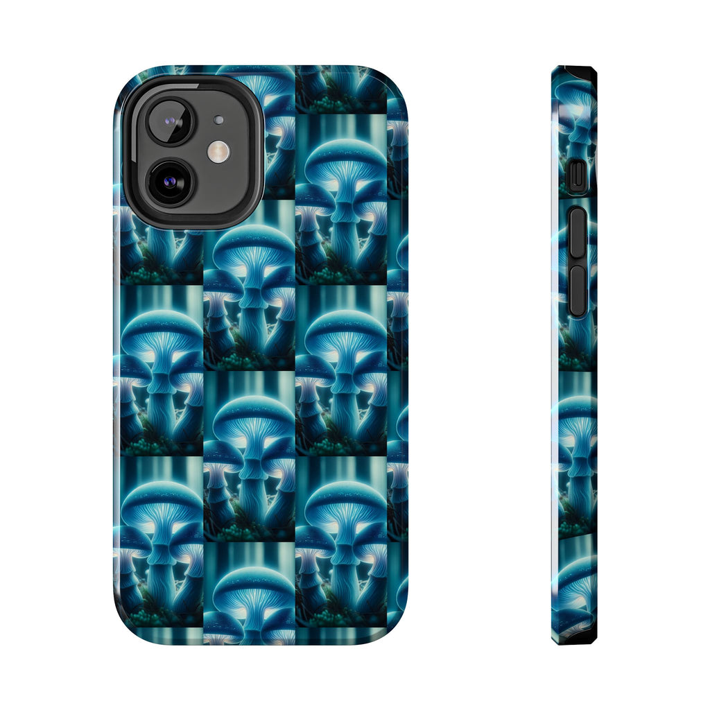 Blue Mushrooms - Tough Phone Case
