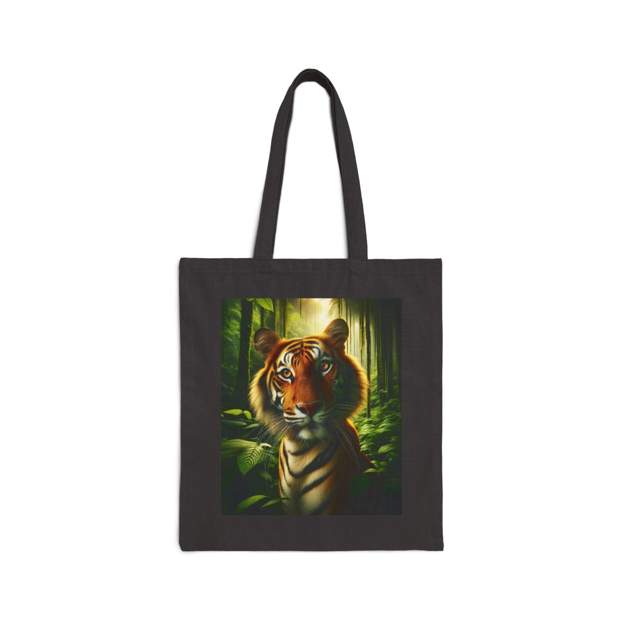 Wildlife Tiger - Cotton Canvas Tote Bag
