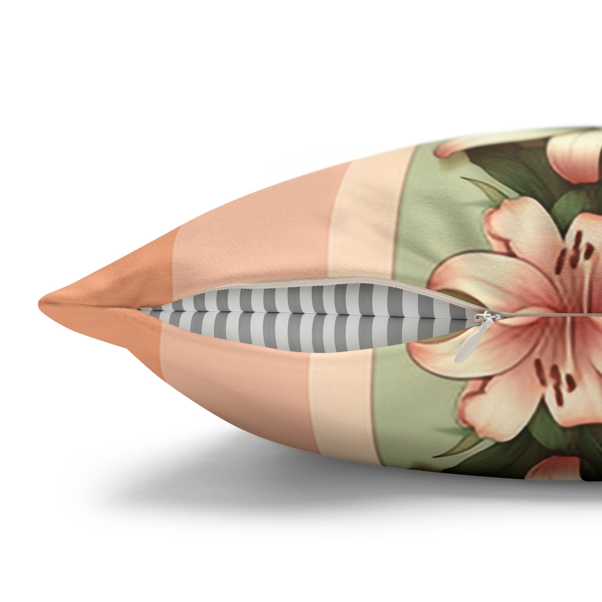 Pastel coloured Lilies - Suede Square Pillowcase