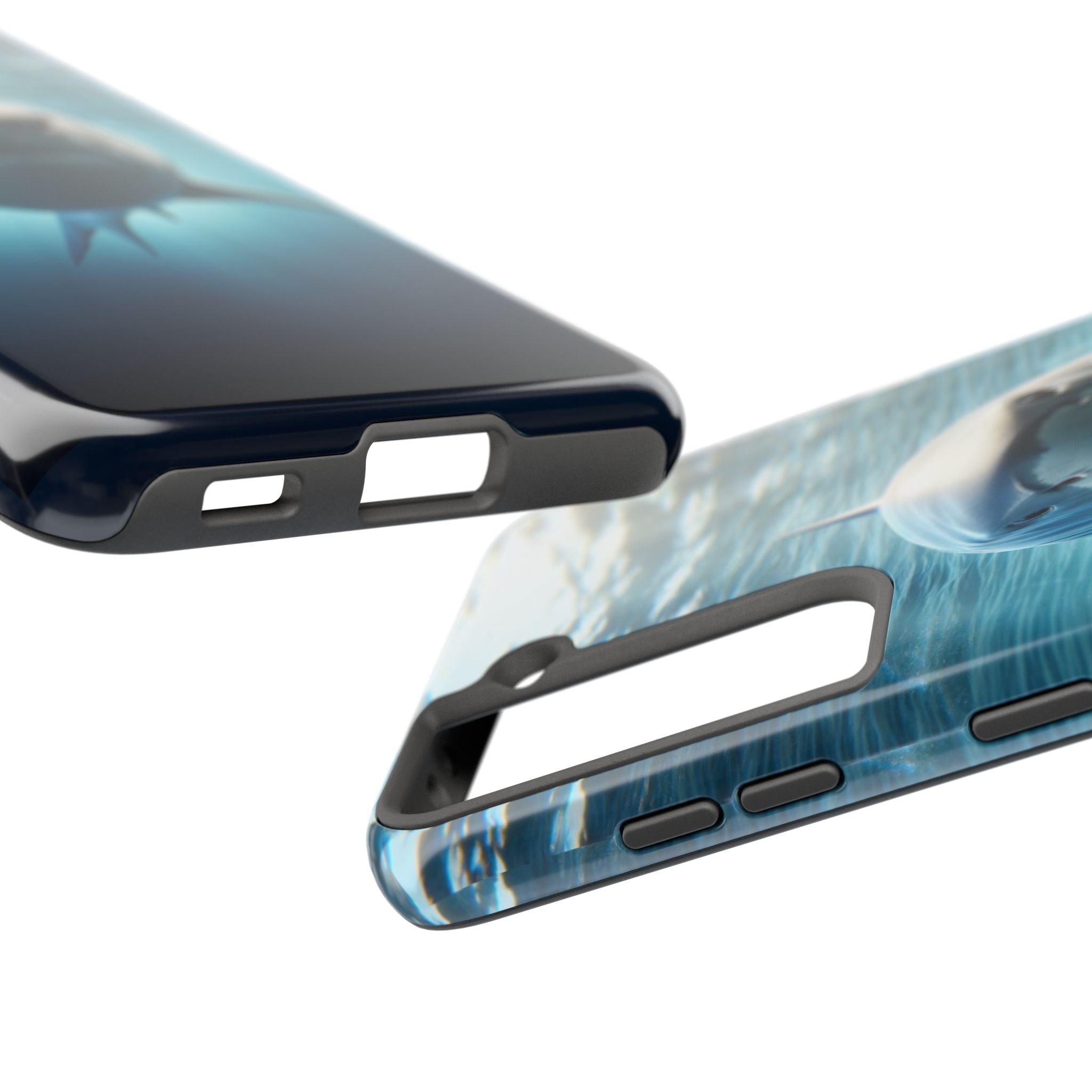 Curious shark - Tough Phone Case