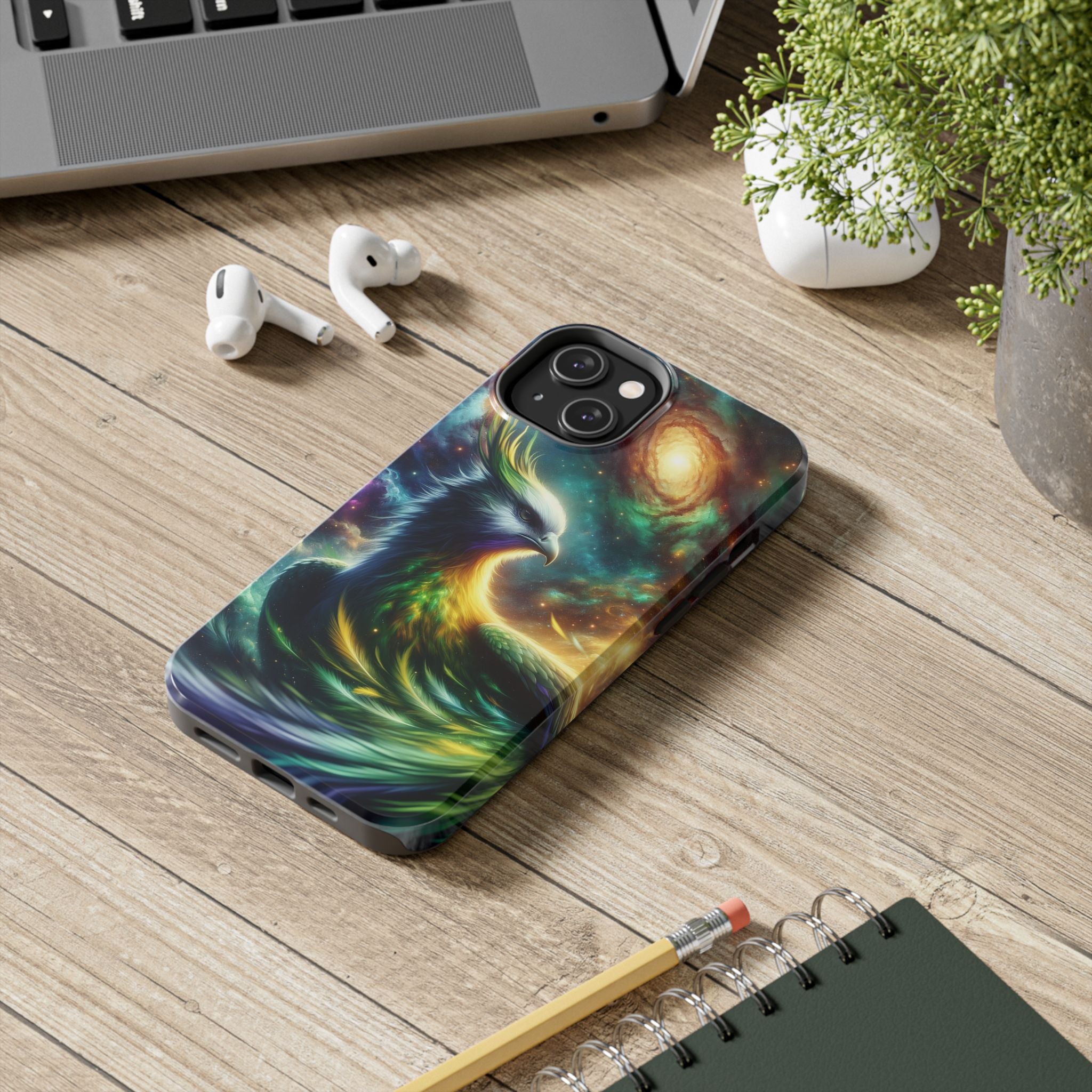 Phone Cases - Green Phoenix Design