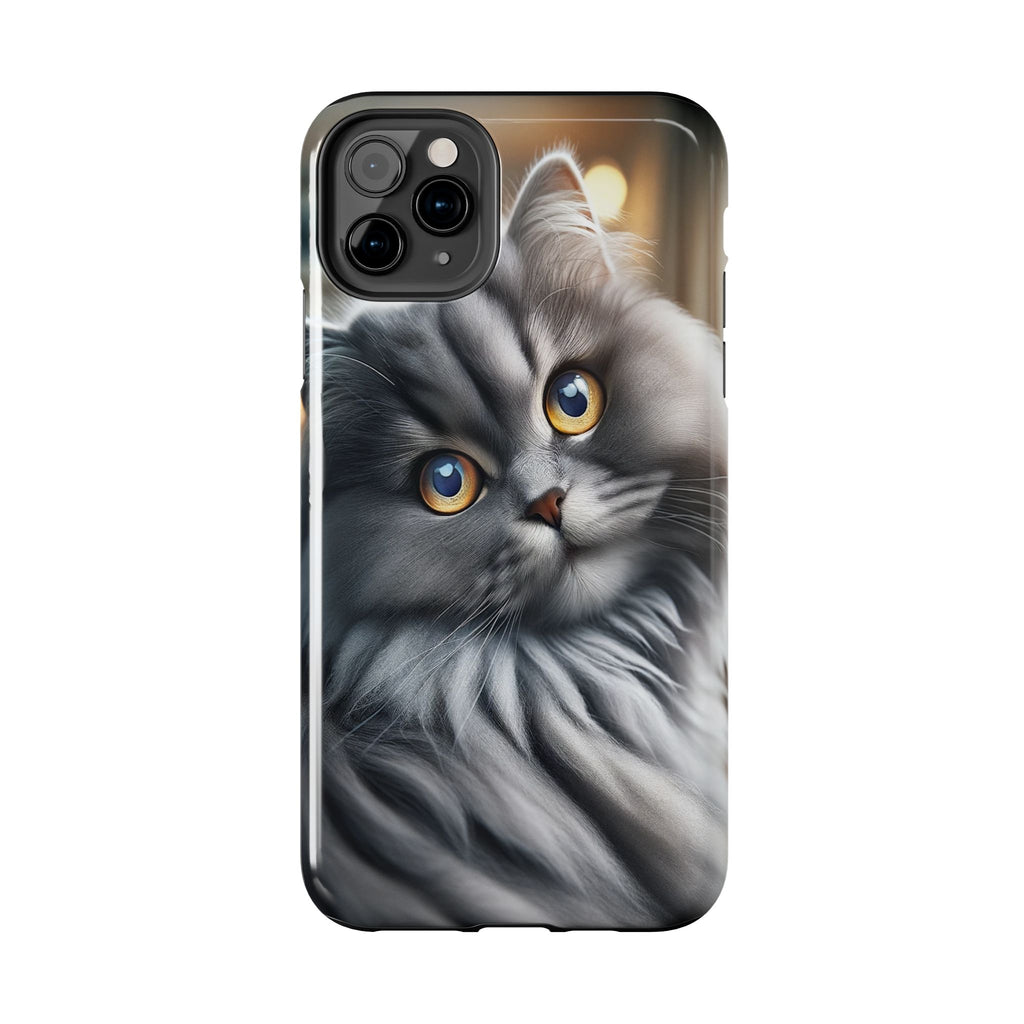 Grey cat - Tough Phone Case