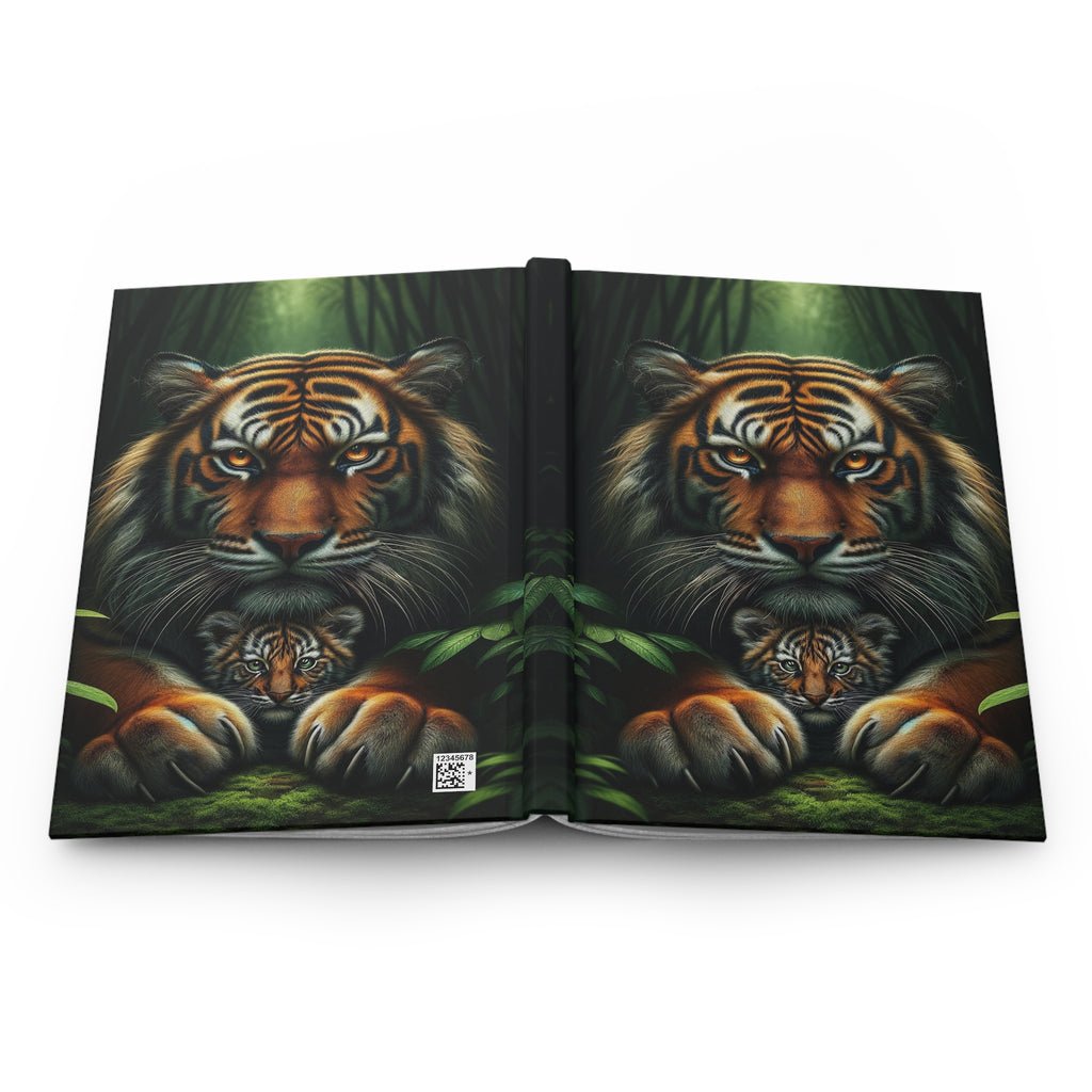 Tigers in the jungle - Hardcover Notebook