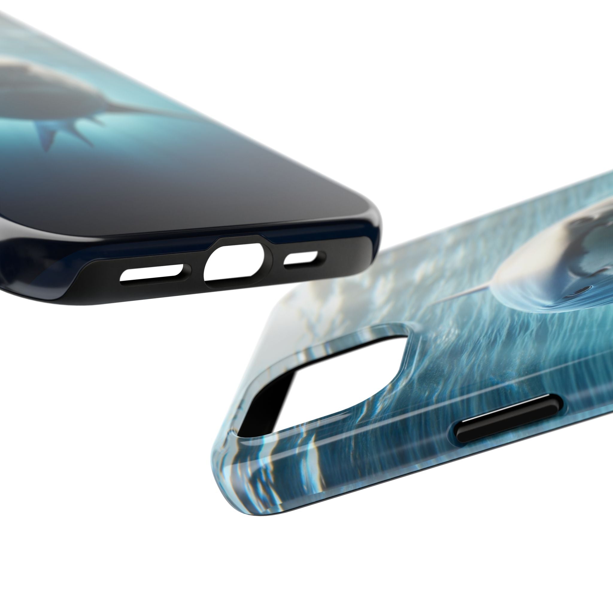 Curious shark - Tough Phone Case