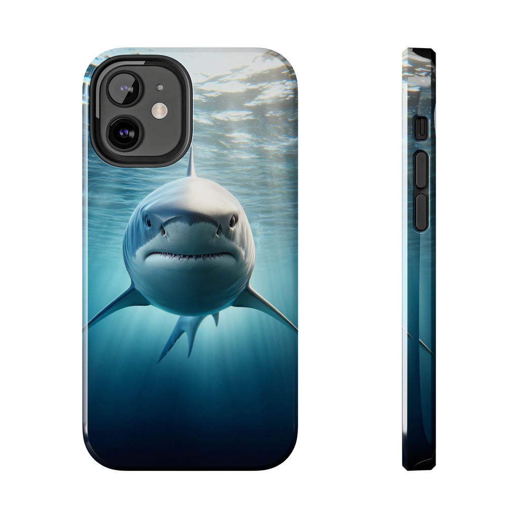 Curious shark - Tough Phone Case