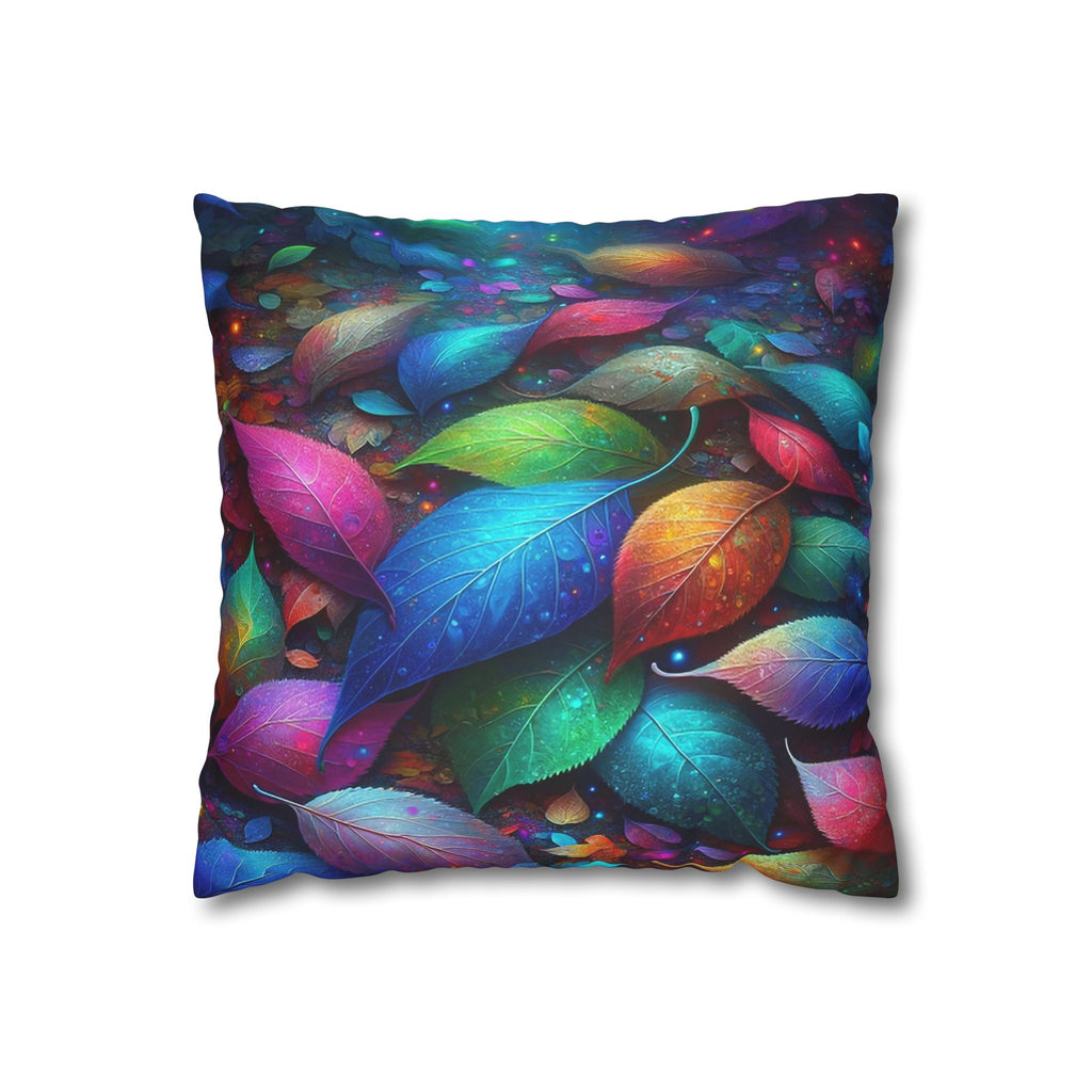 Magical, colourful leaves  - Suede Square Pillowcase