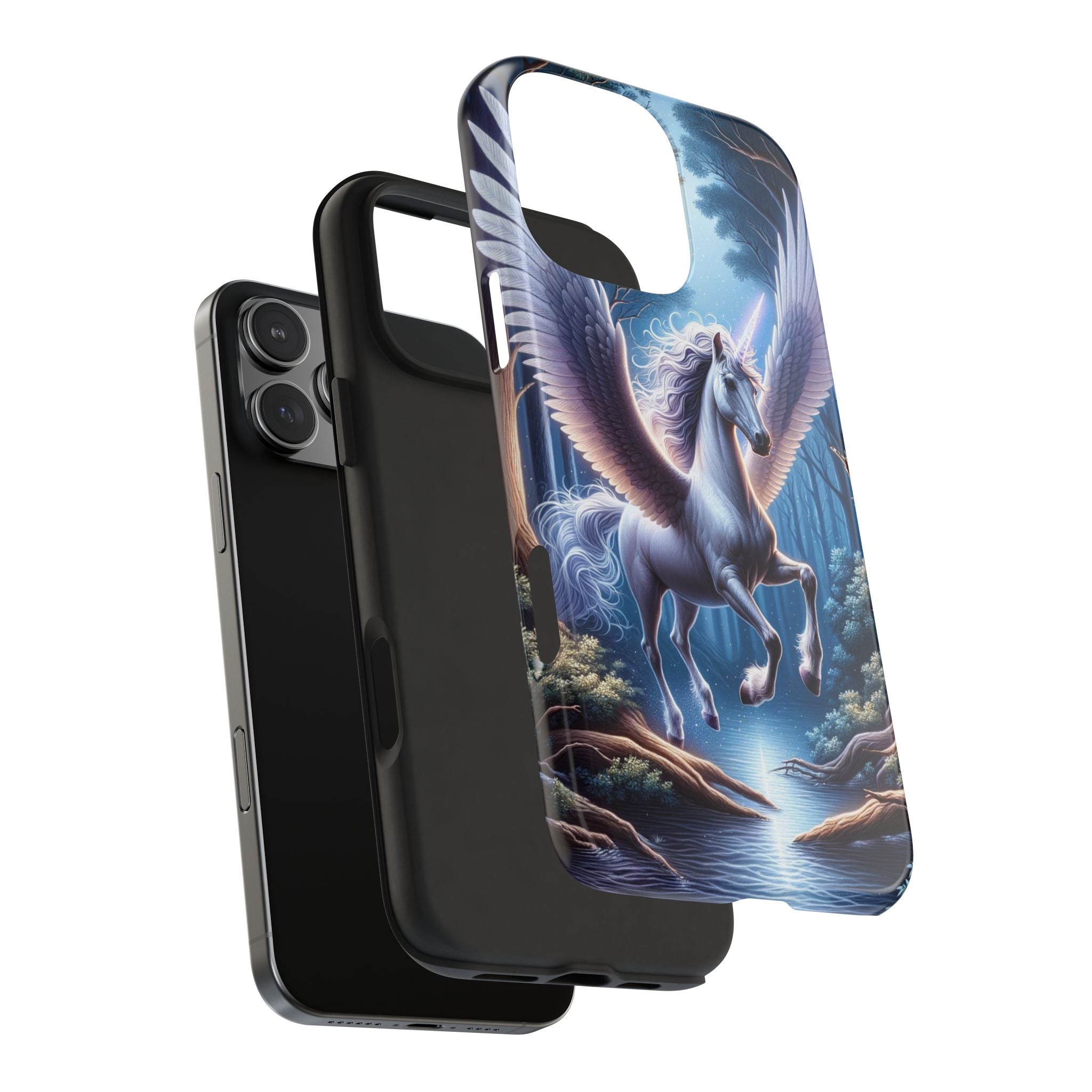 Phone Case - Unicorn Landing in Magical Forest