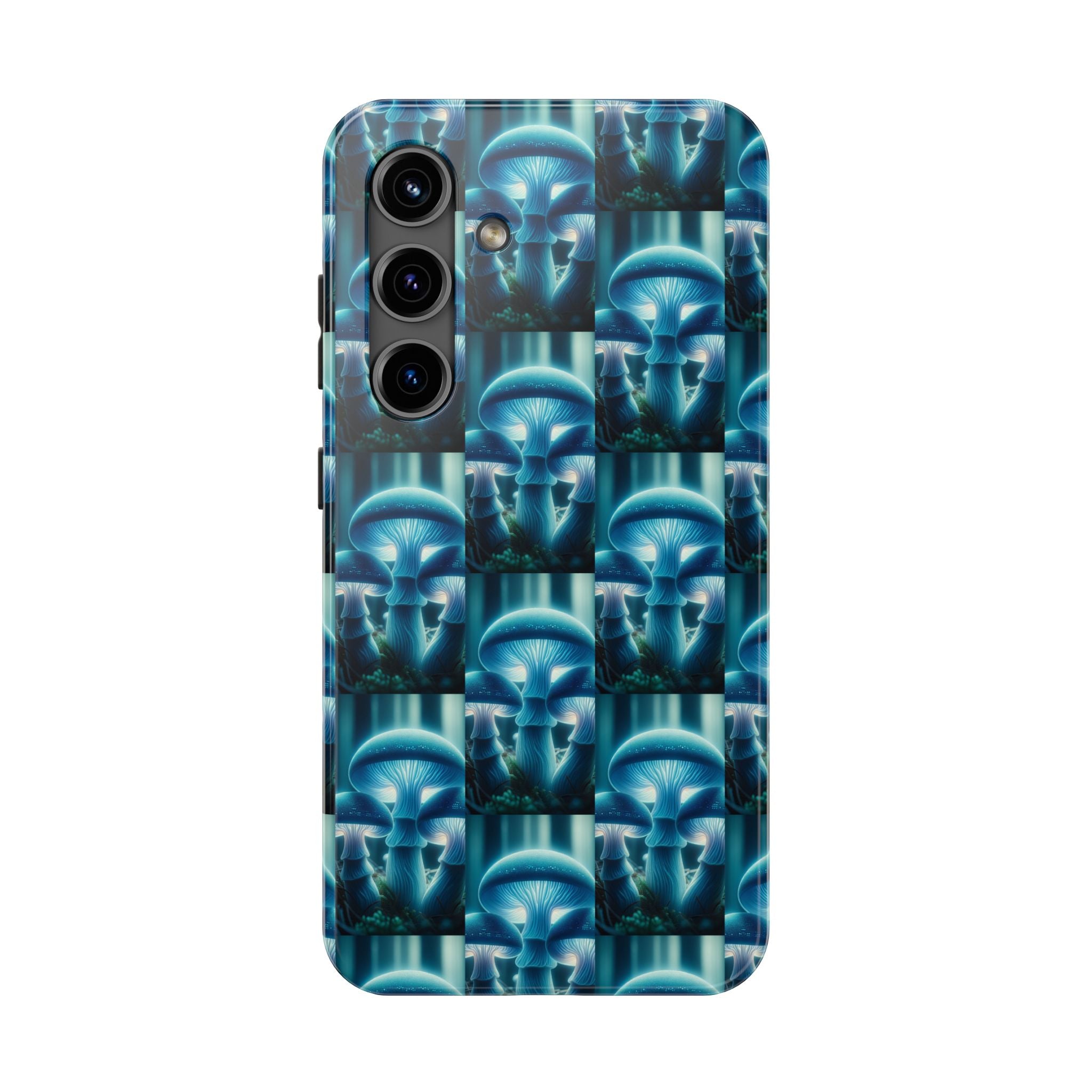 Blue Mushrooms - Tough Phone Case