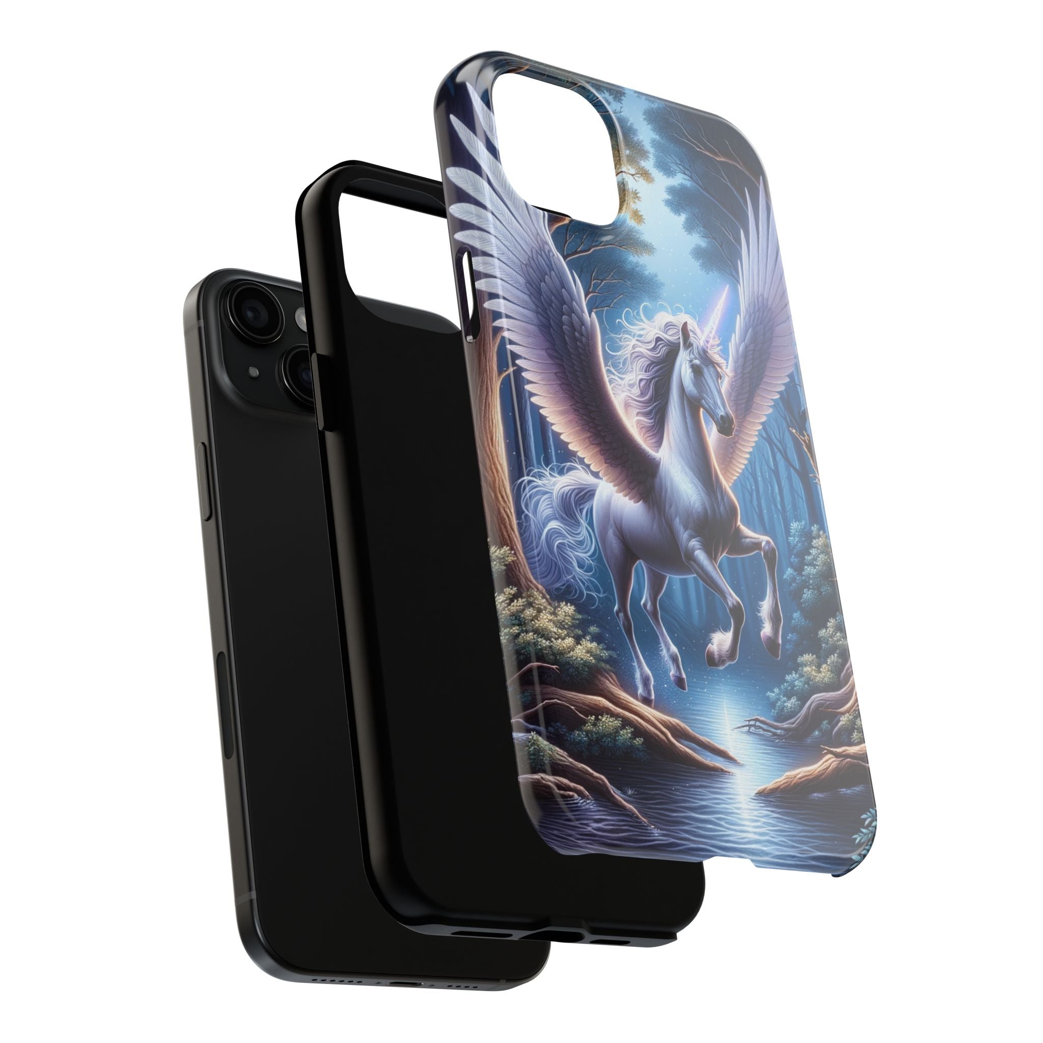 Phone Case - Unicorn Landing in Magical Forest