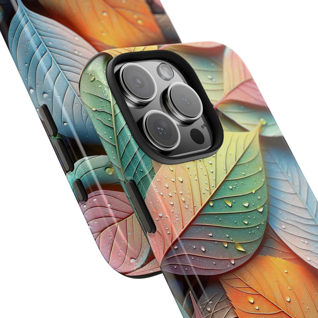 Pastel coloured leaves - Tough Phone Case