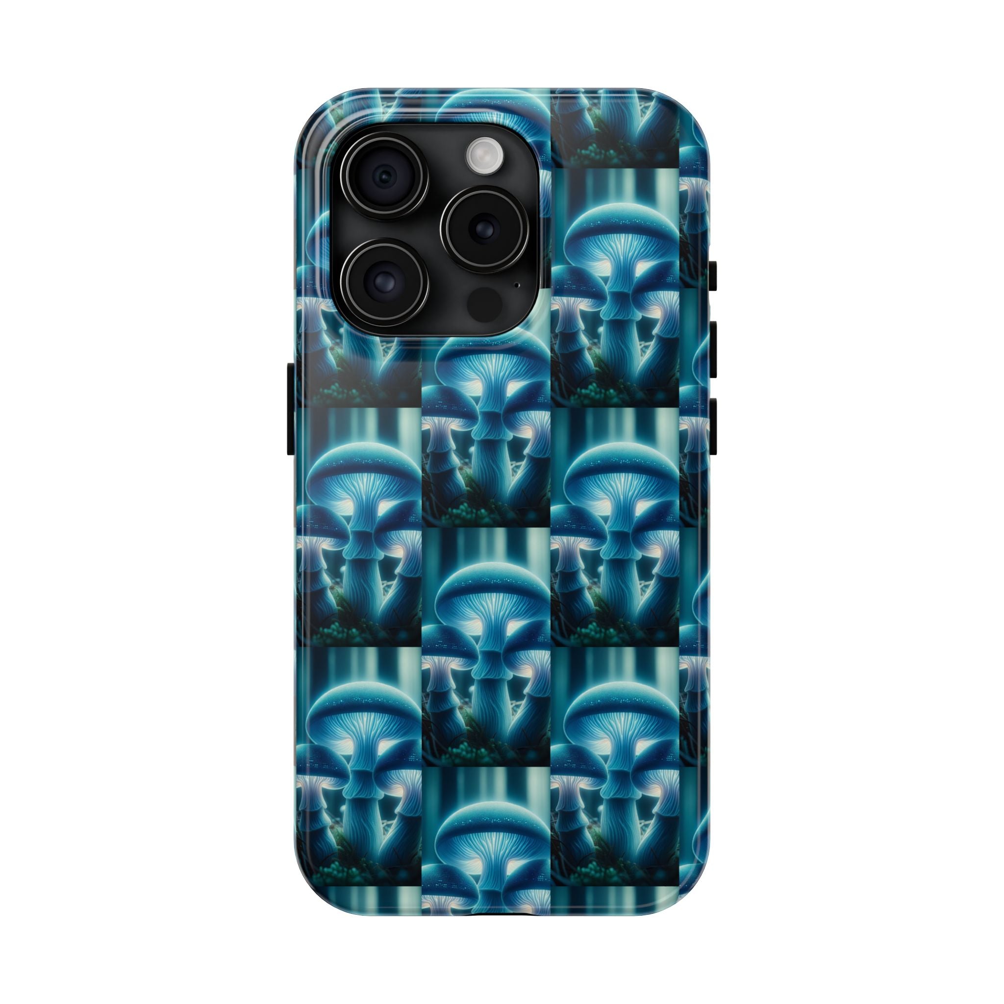 Blue Mushrooms - Tough Phone Case