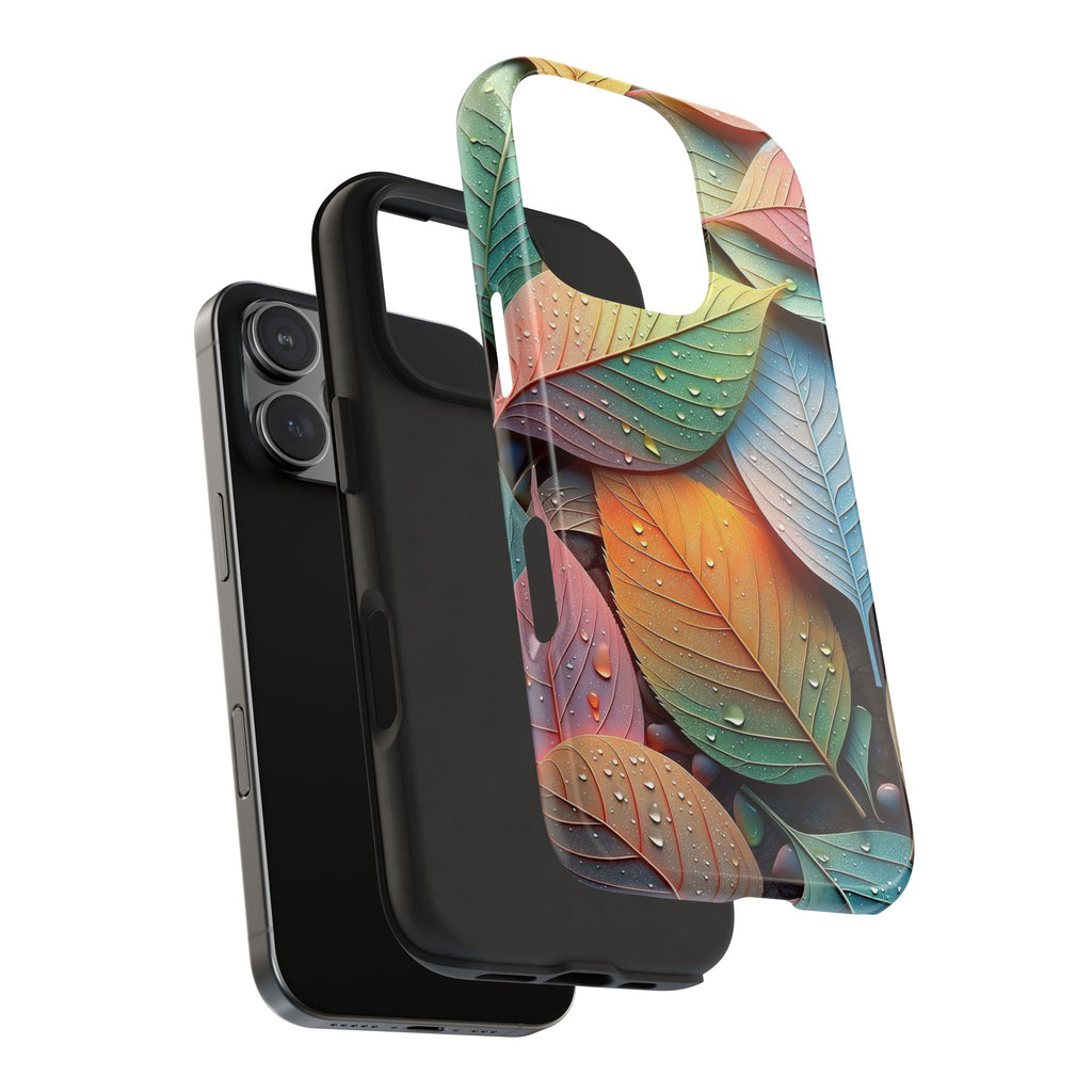 Pastel coloured leaves - Tough Phone Case