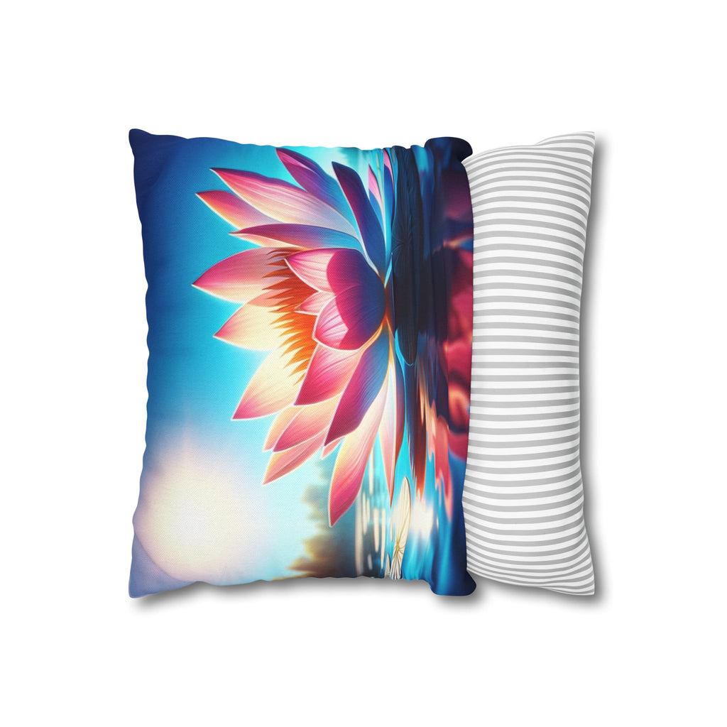 Big lotus flower - Polyester Square Pillowcase