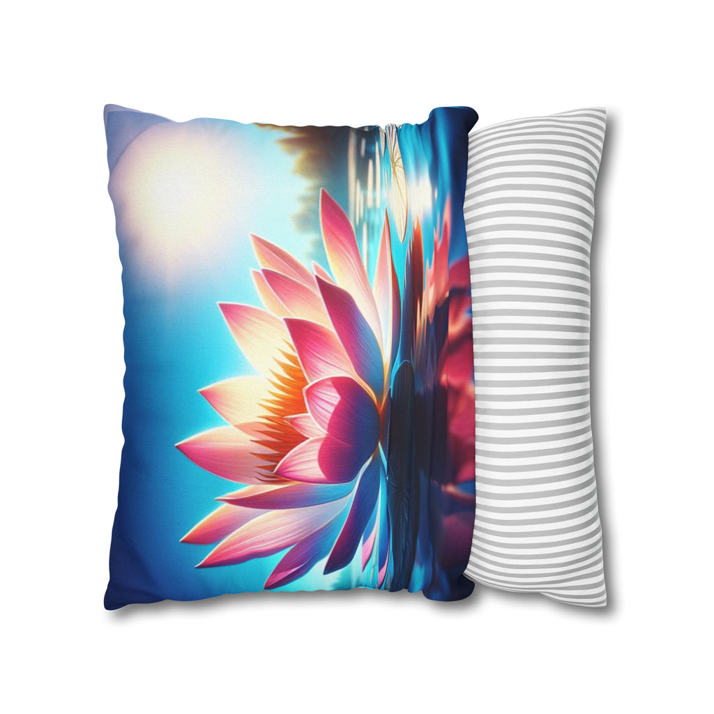 Big lotus flower - Polyester Square Pillowcase