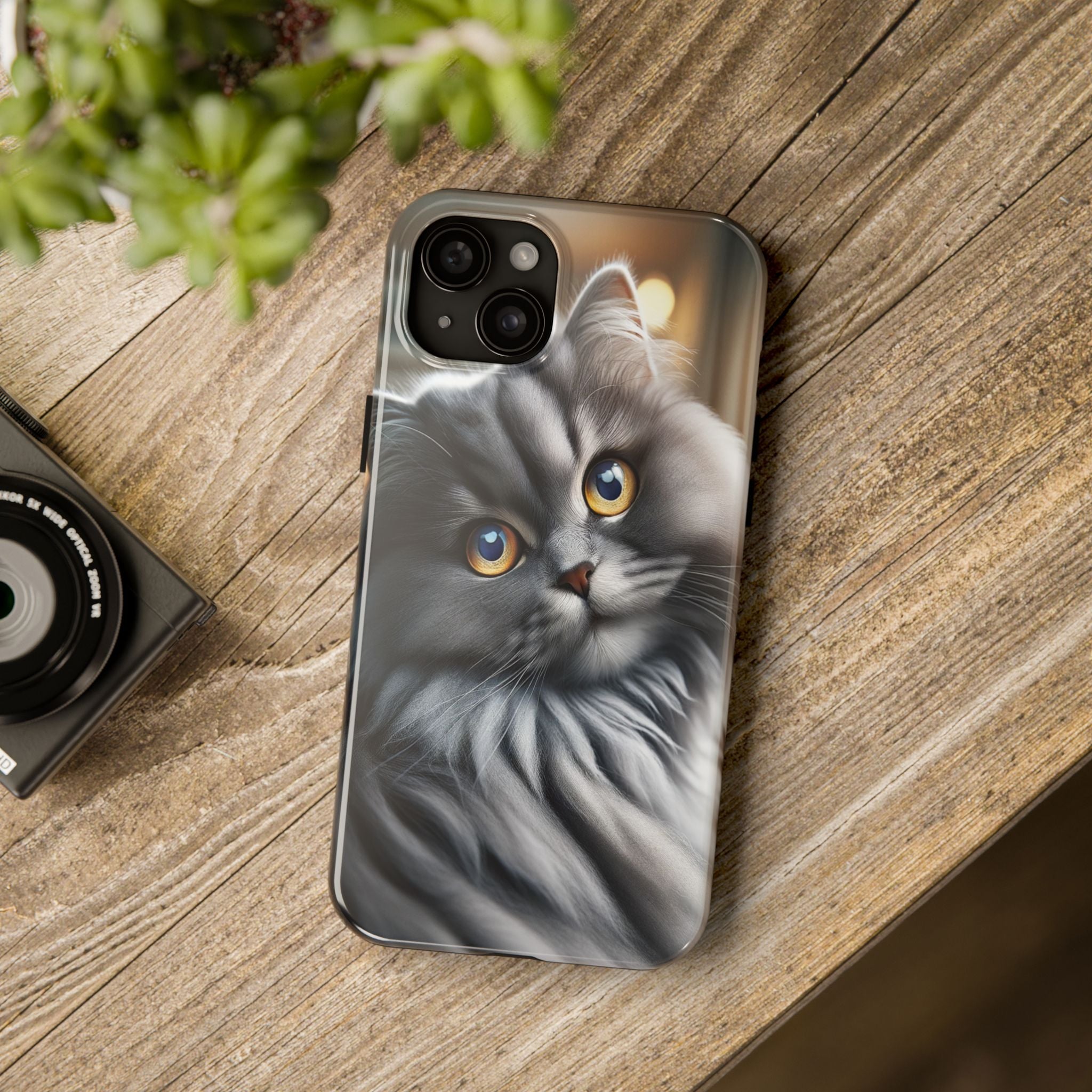 Grey cat - Tough Phone Case