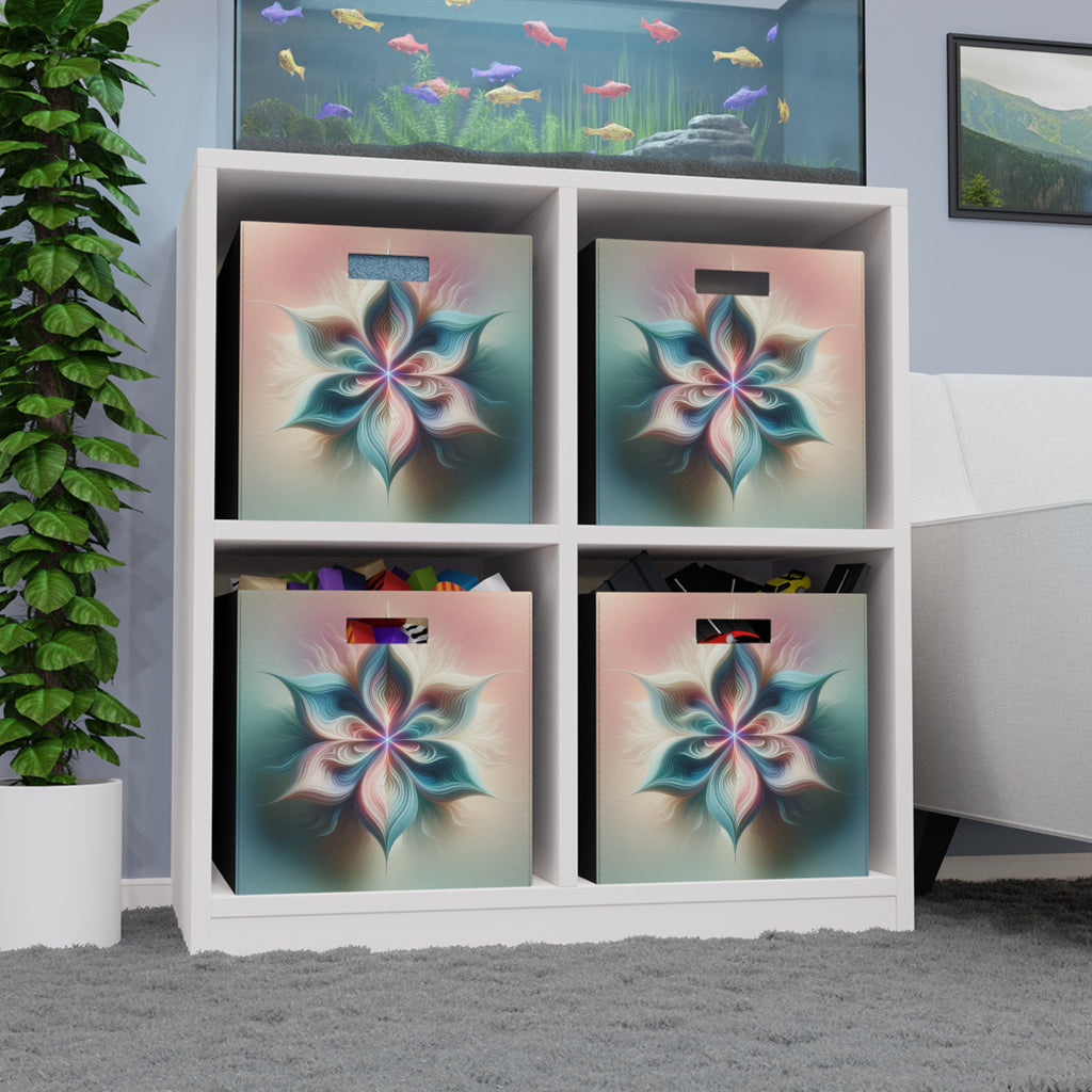 Pastel coloured star on pastel background - Storage Box