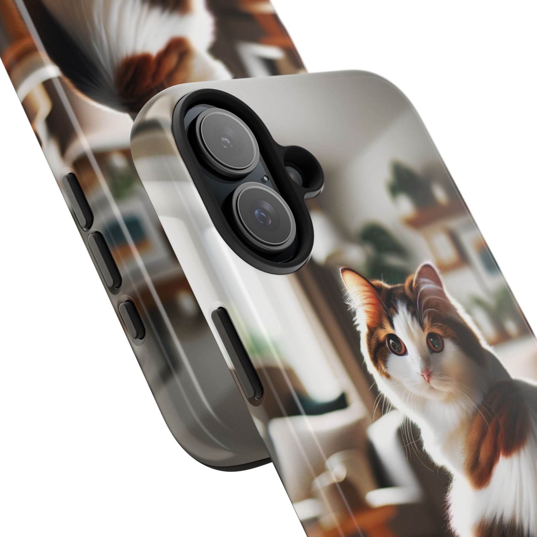 White-brown cat - Tough Phone Case