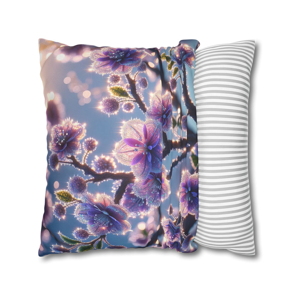 Purple flowers (in bright daylight) - Suede Square Pillowcase