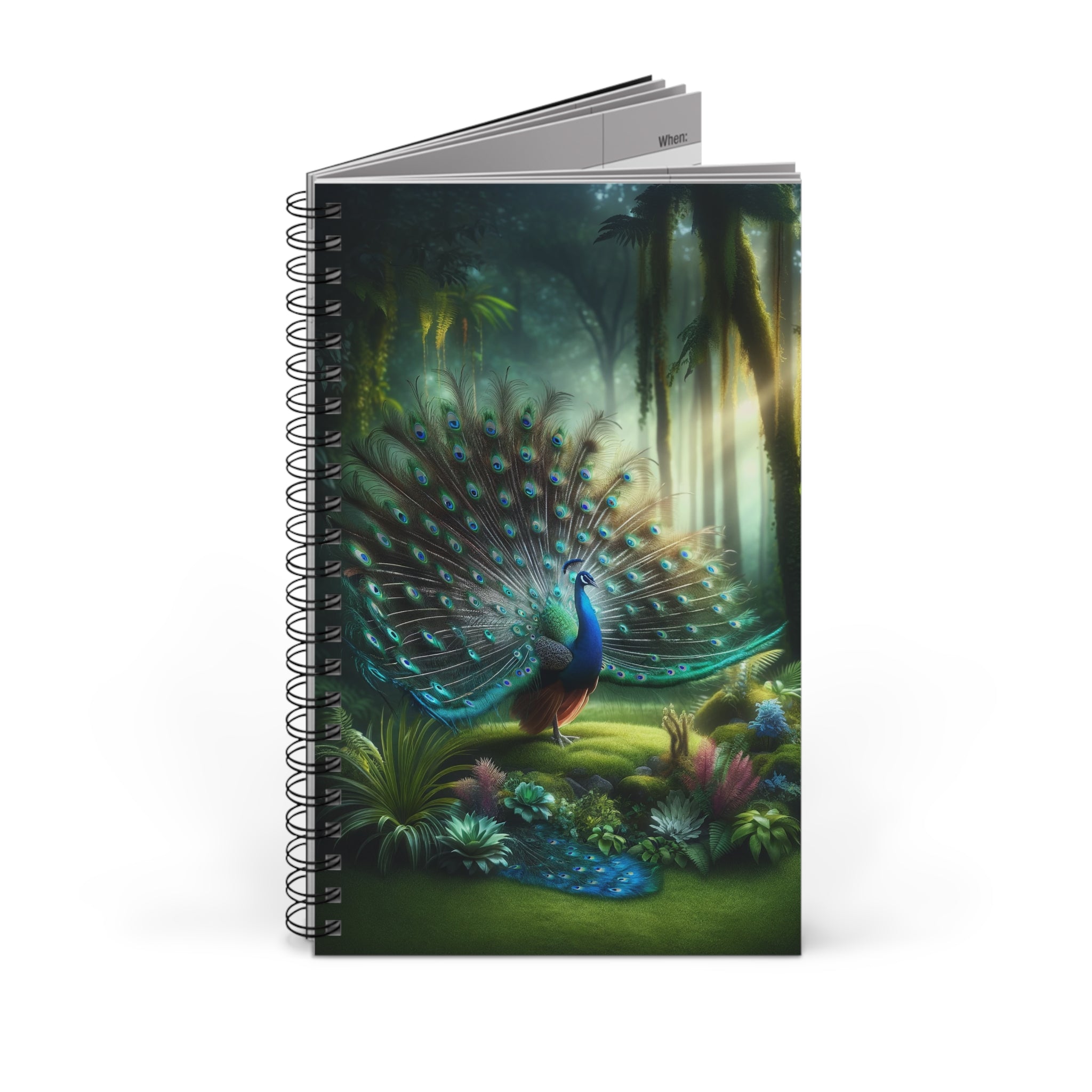 Green Peacock (2) - Spiral Journal