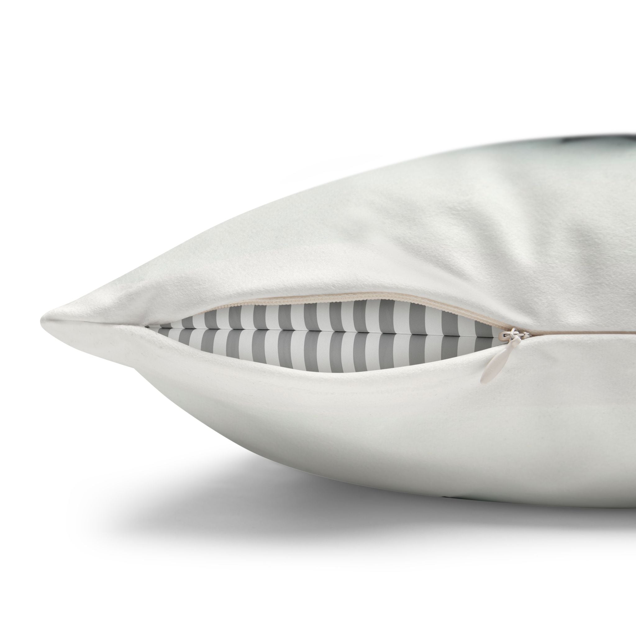 Islamic Art (large silver moon) - Suede Square Pillowcase