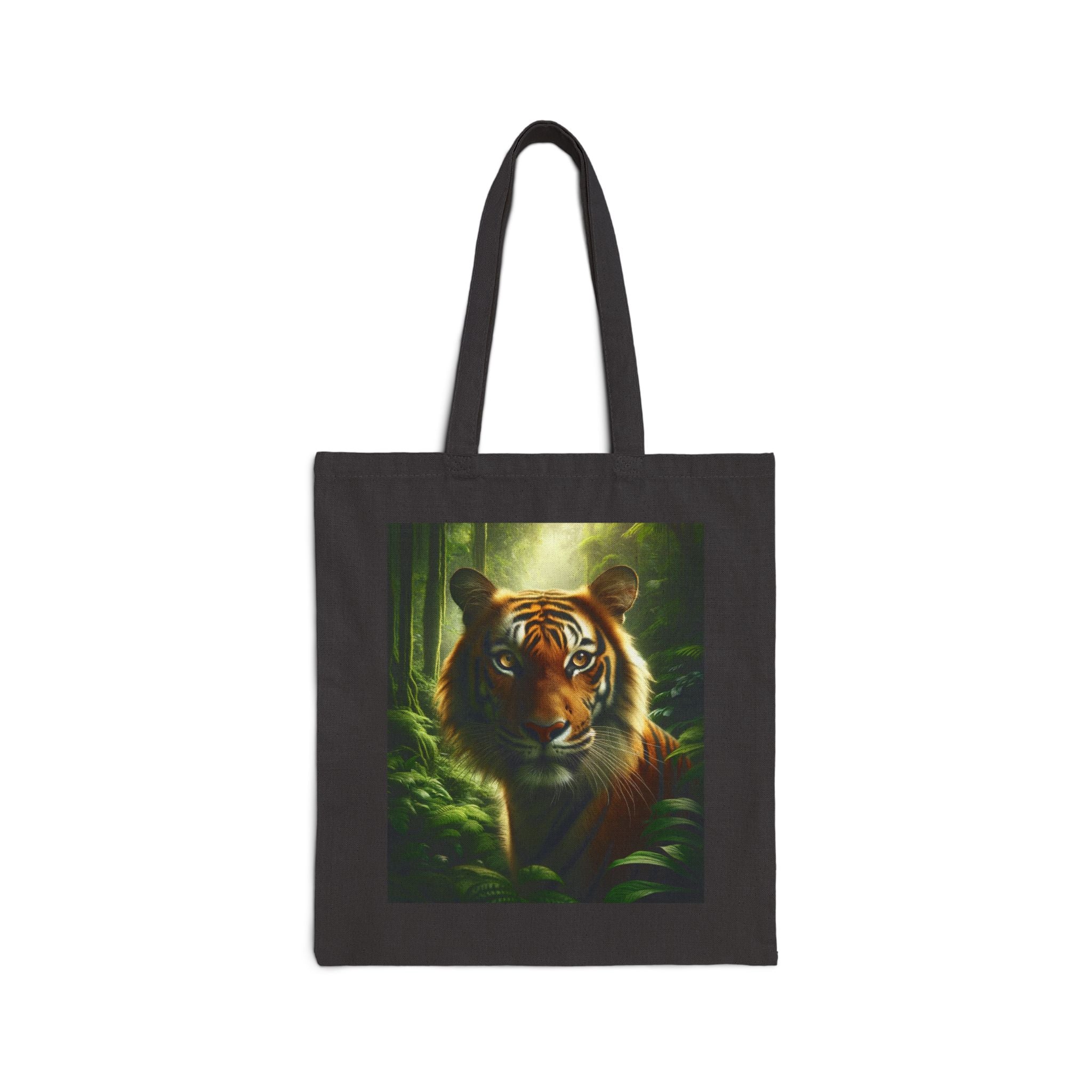 Wildlife Tiger - Cotton Canvas Tote Bag