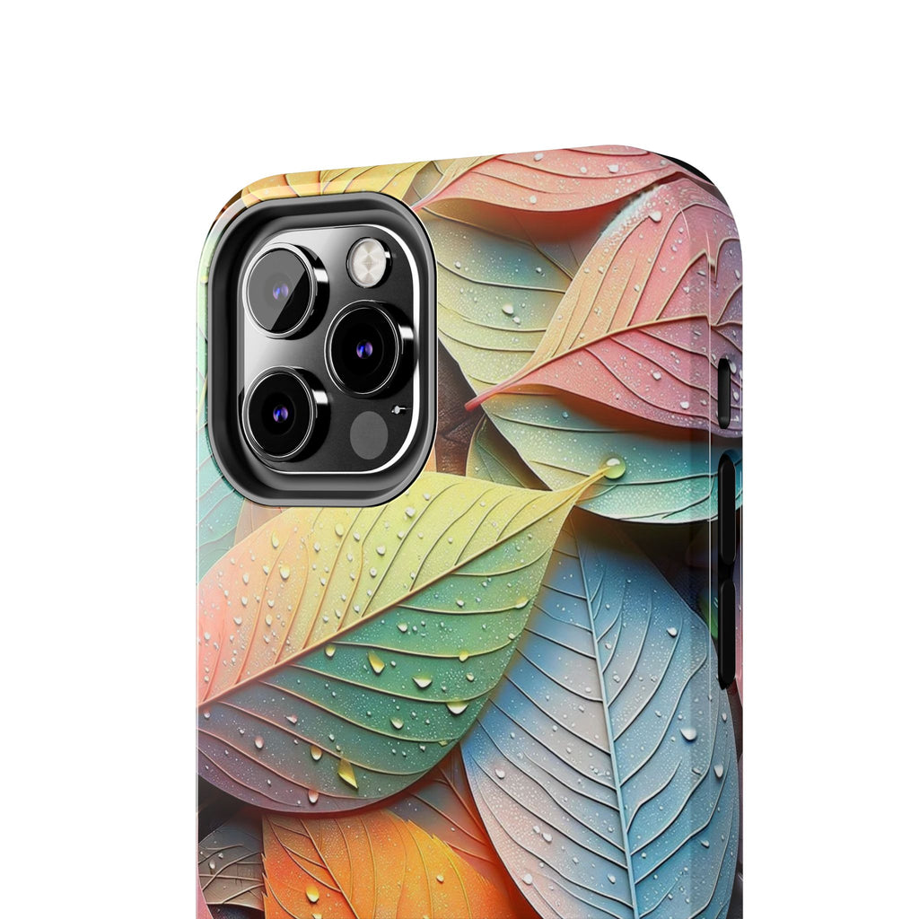 Pastel coloured leaves - Tough Phone Case