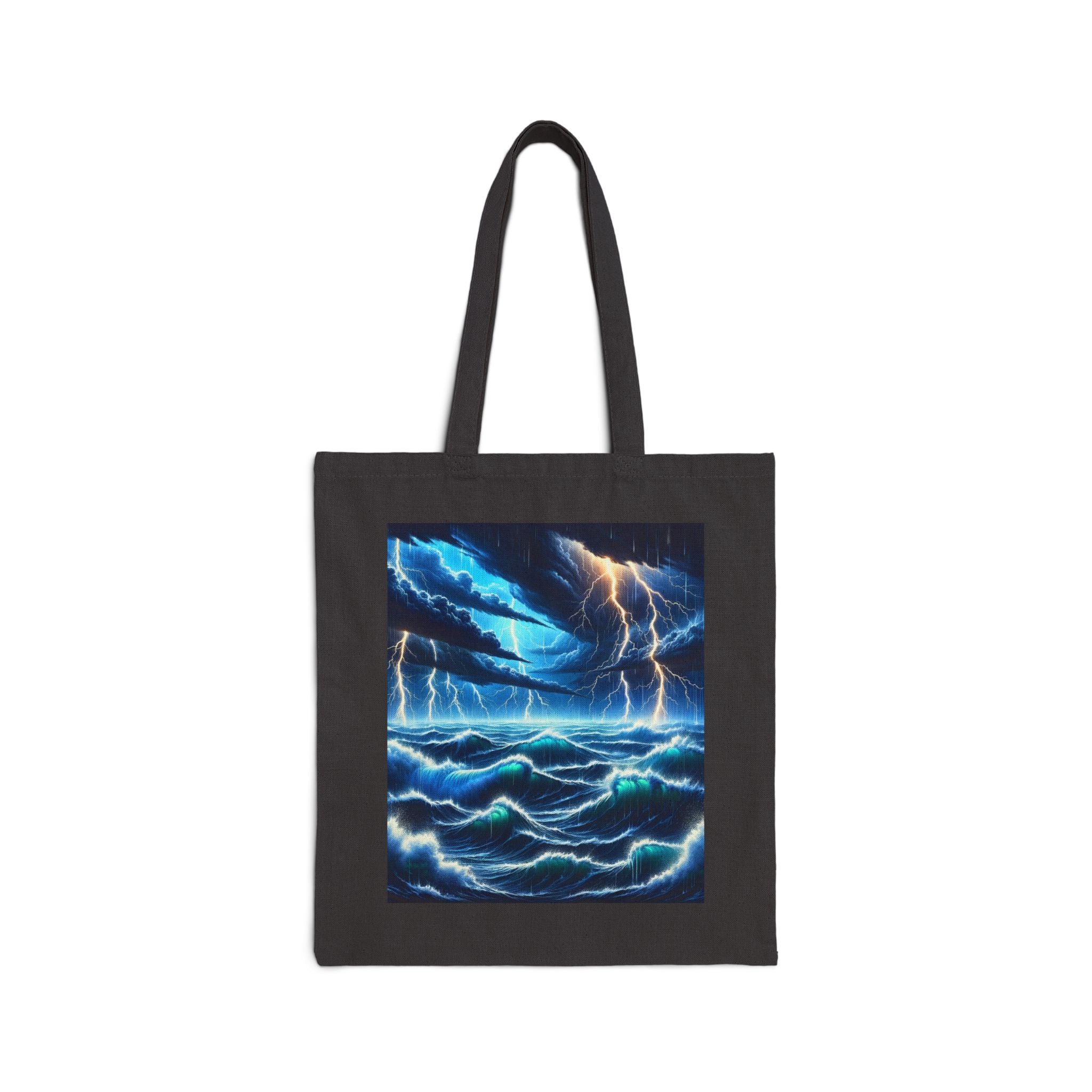 Stormy Ocean - Cotton Canvas Tote Bag