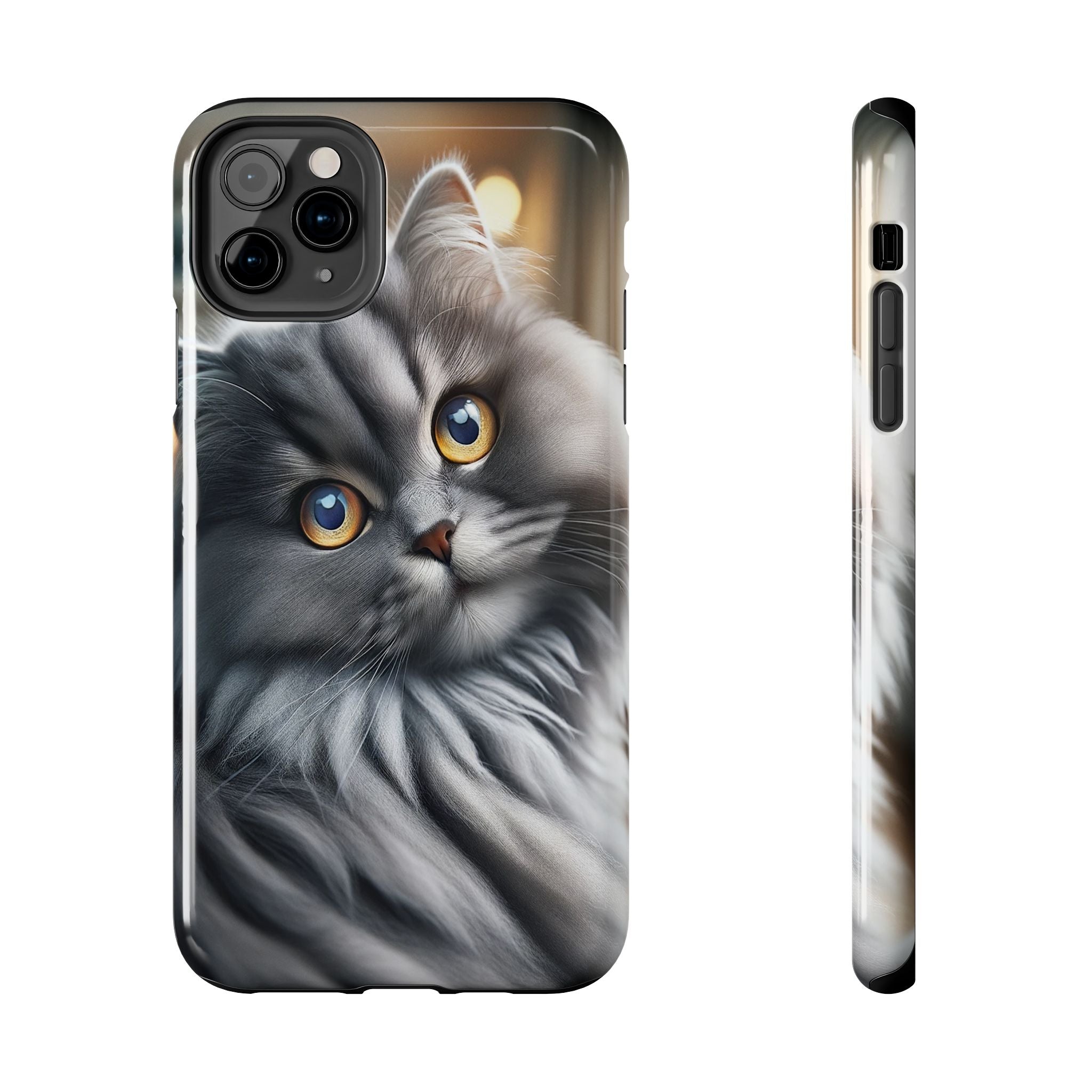 Grey cat - Tough Phone Case