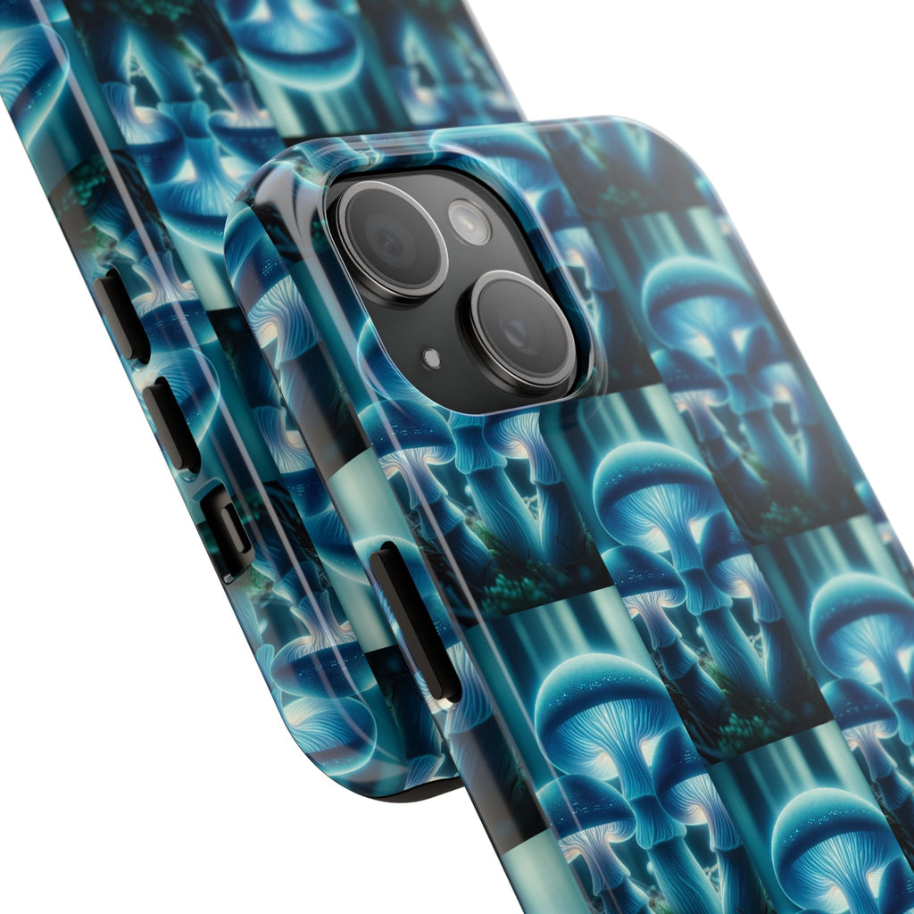 Blue Mushrooms - Tough Phone Case