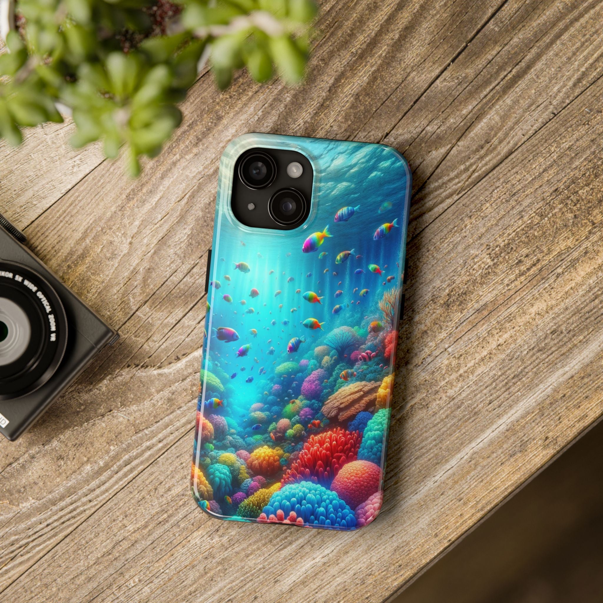 Coloured fish and coral reef - Tough Phone Case