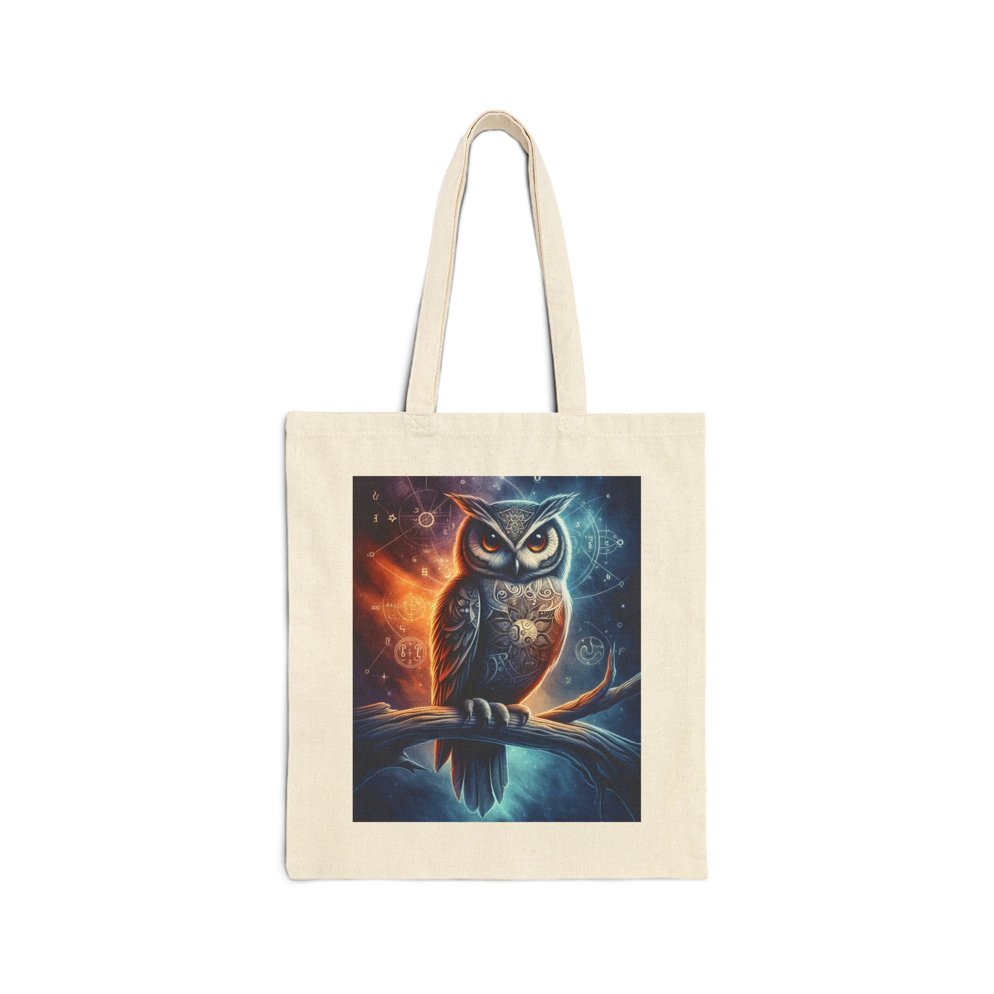 Wise Owl - Cotton Canvas Tote Bag