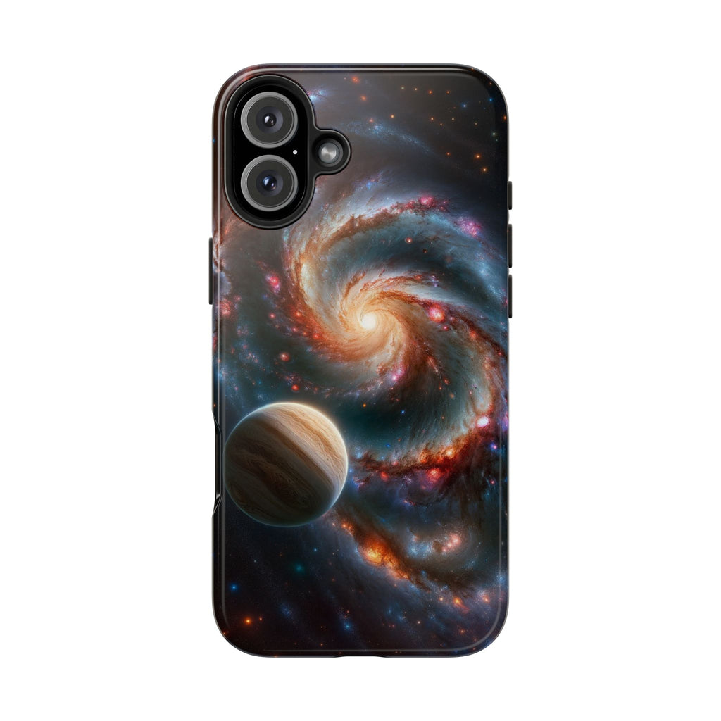 Yellow planet and wormhole - Tough Phone Case