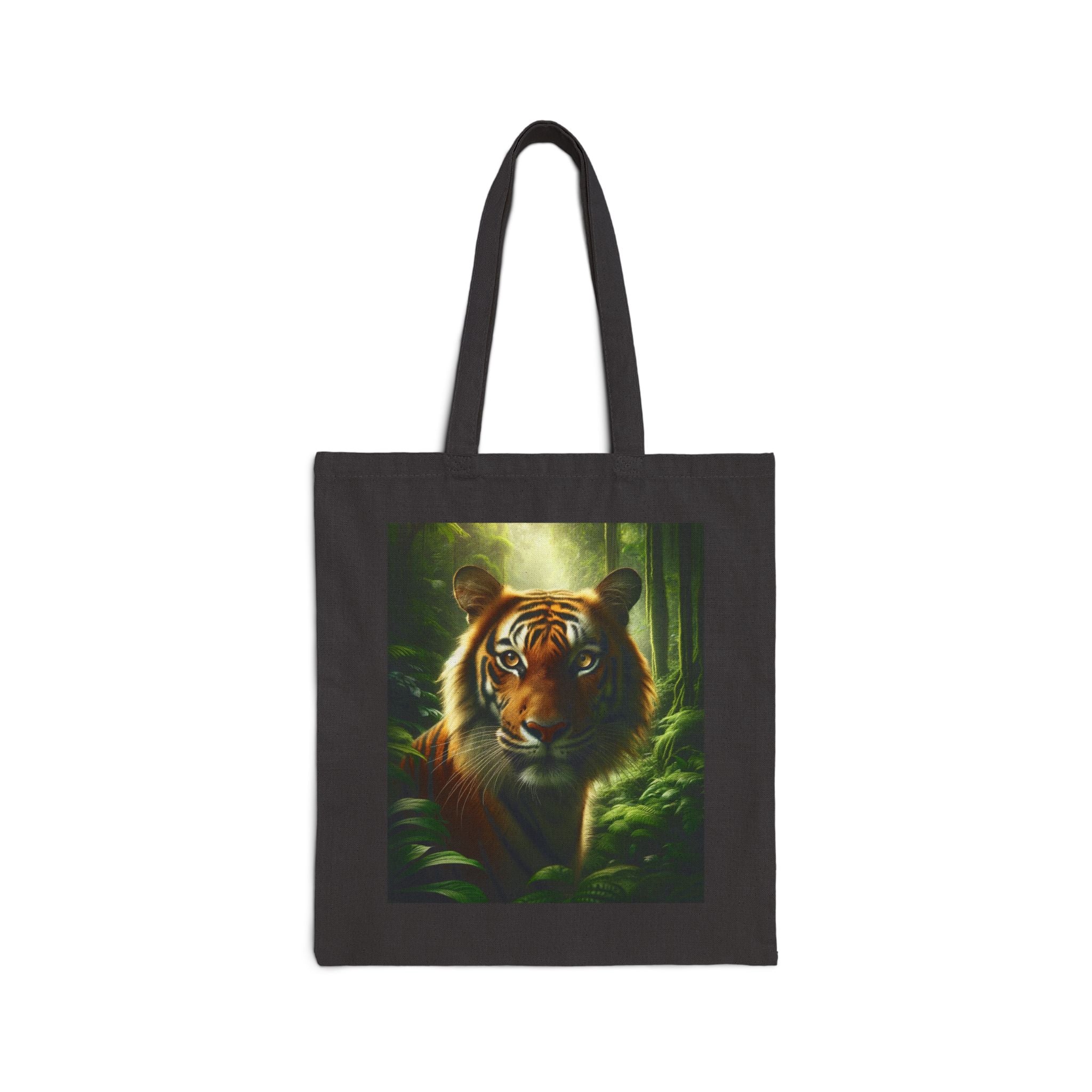 Wildlife Tiger - Cotton Canvas Tote Bag